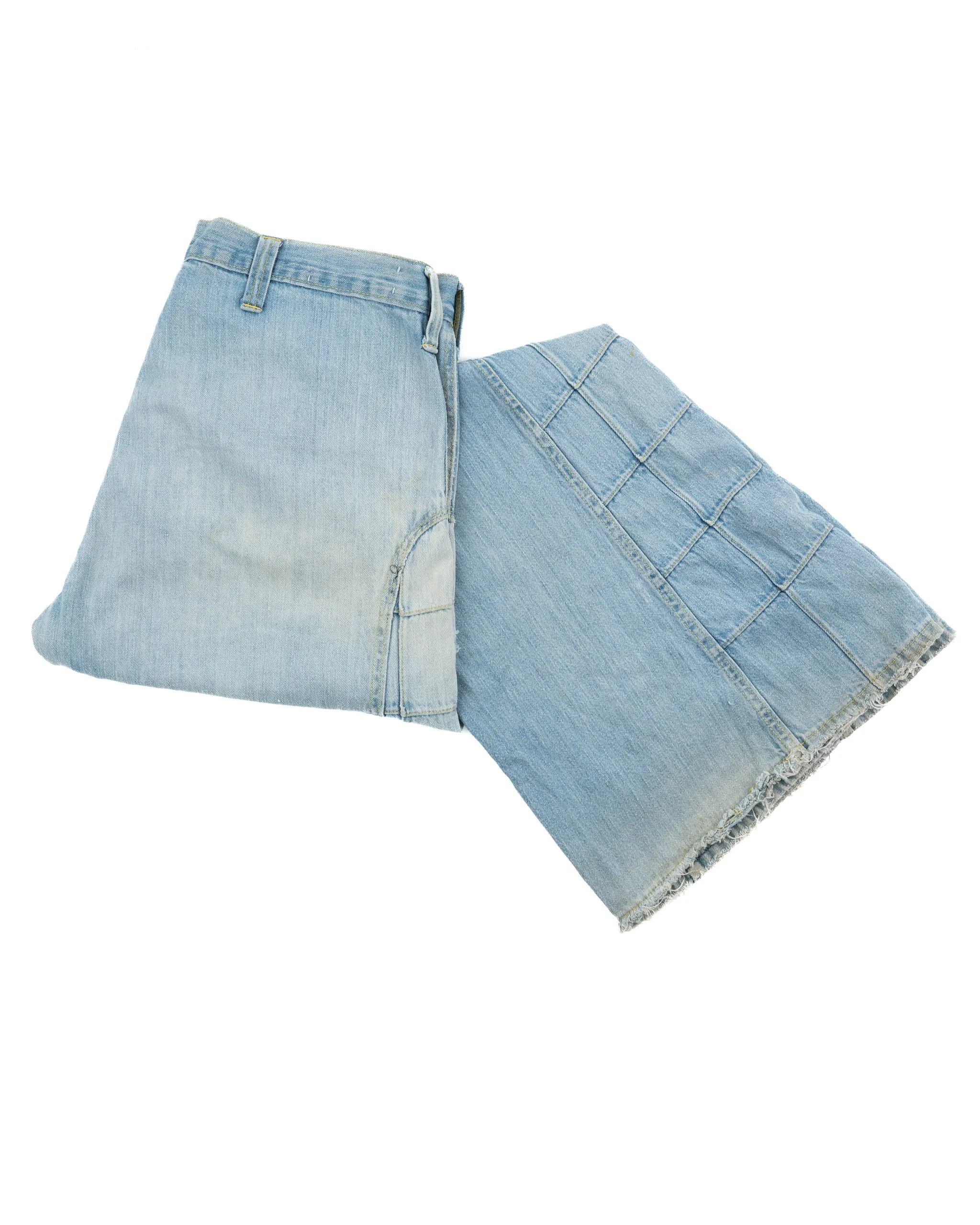70’s Patchwork Denim Flares - 32”x 31”