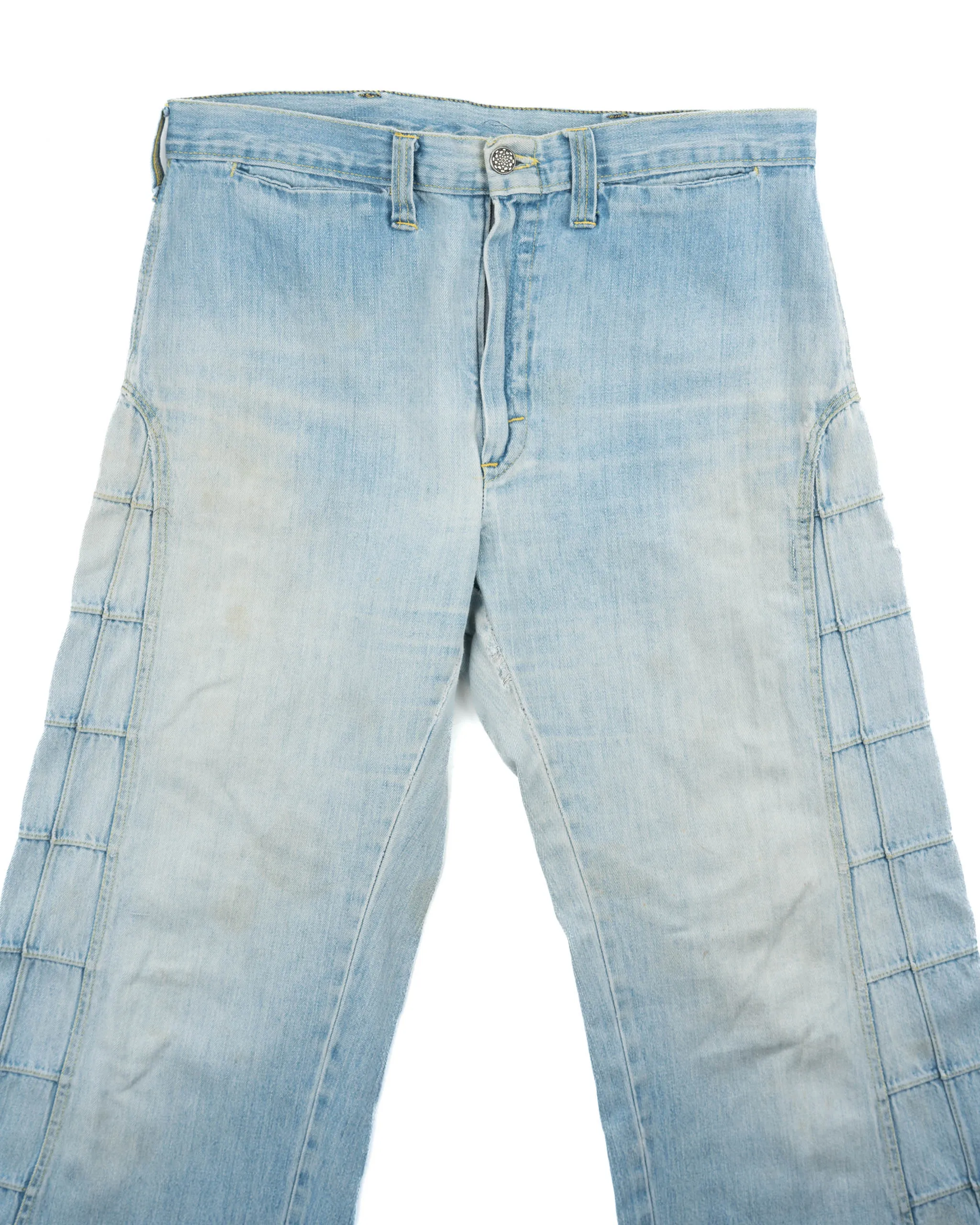 70’s Patchwork Denim Flares - 32”x 31”