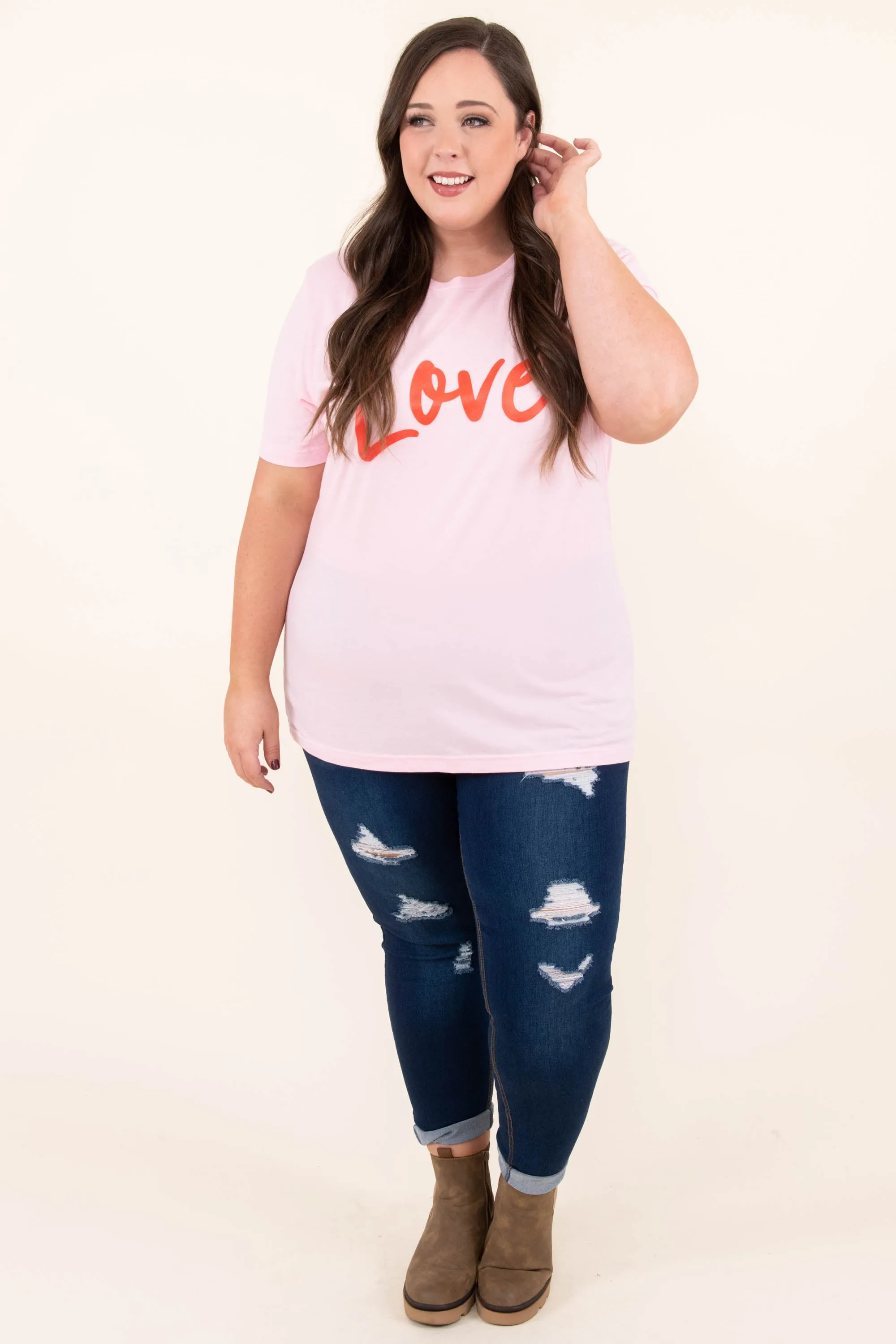A Day For Love Tee, Pink