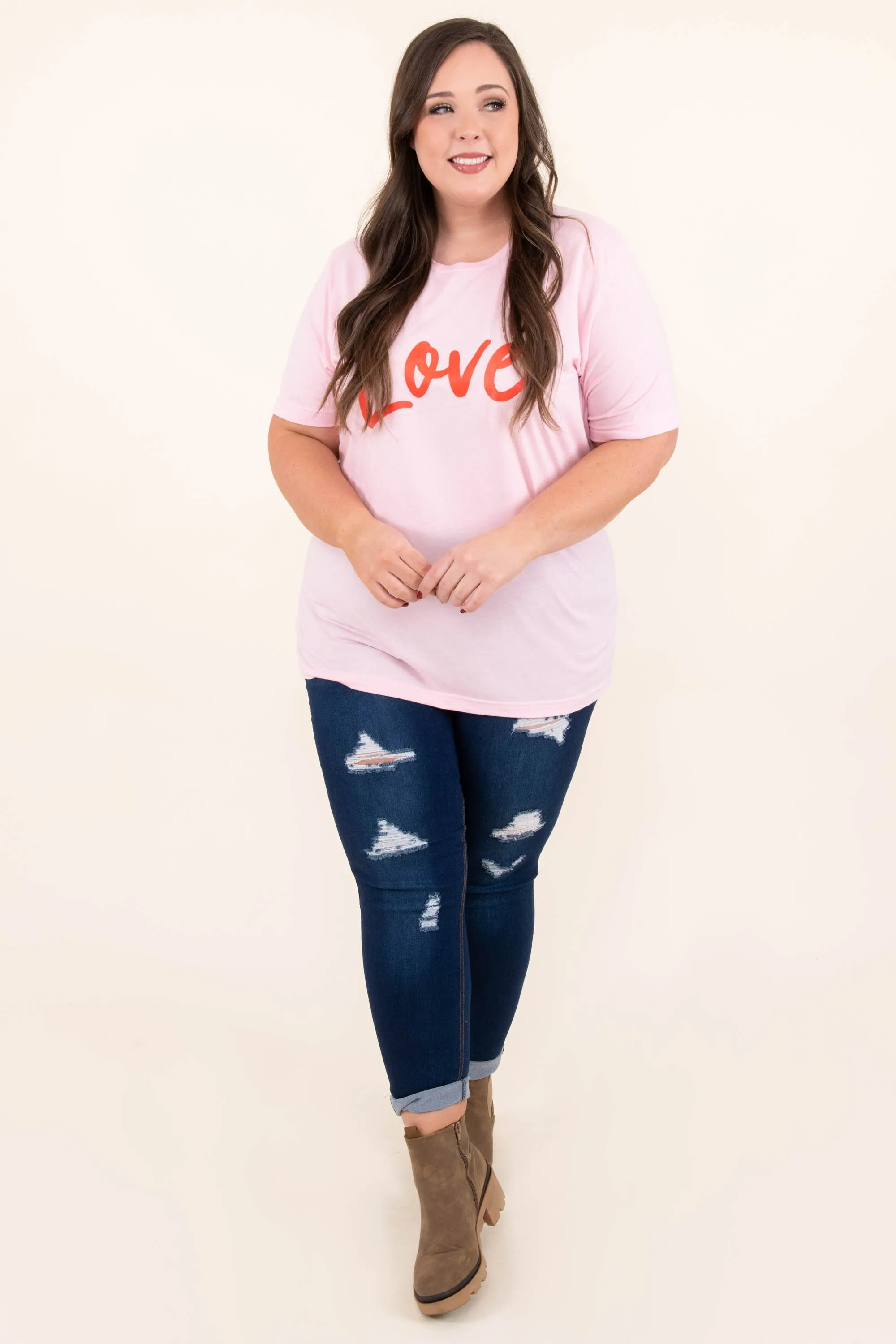A Day For Love Tee, Pink