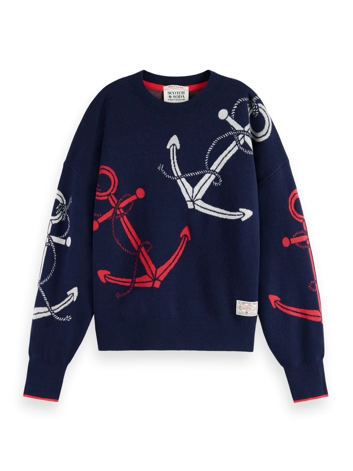 Anchor Jacquard Pullover