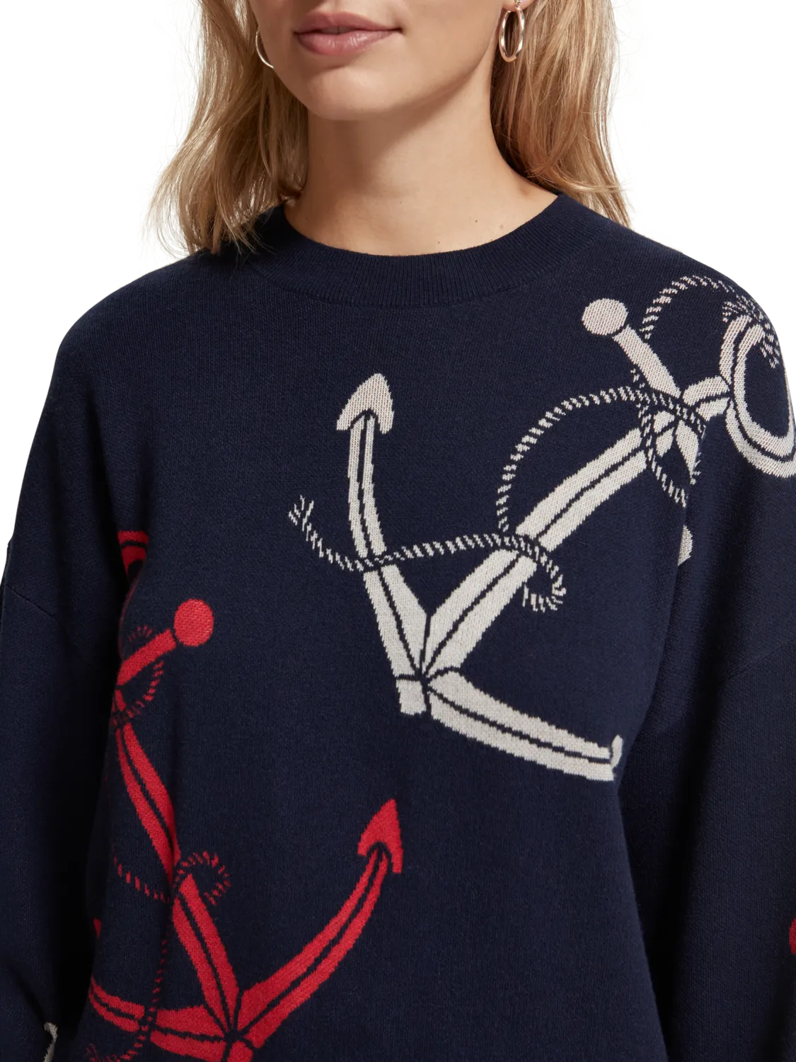 Anchor Jacquard Pullover