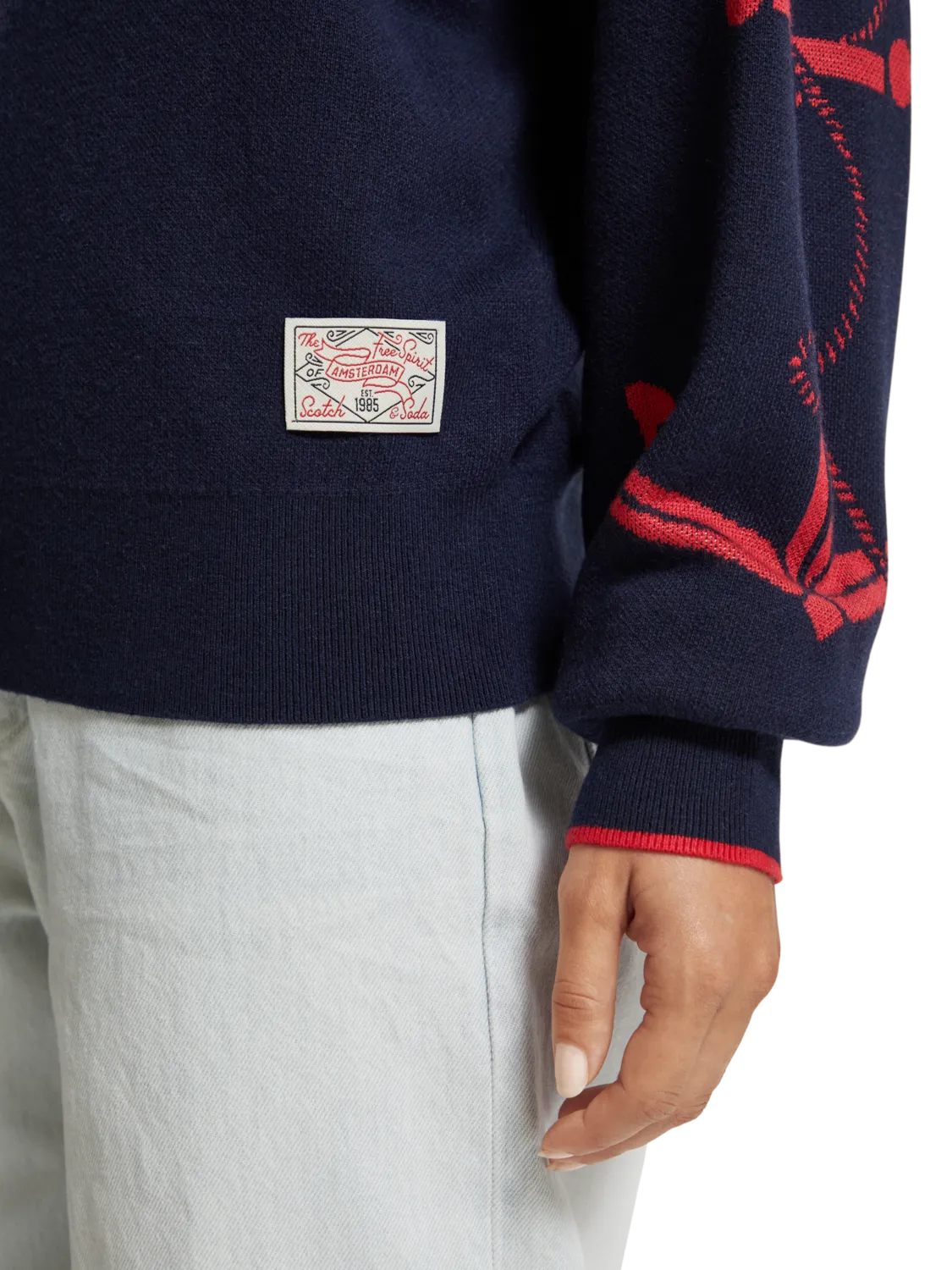 Anchor Jacquard Pullover