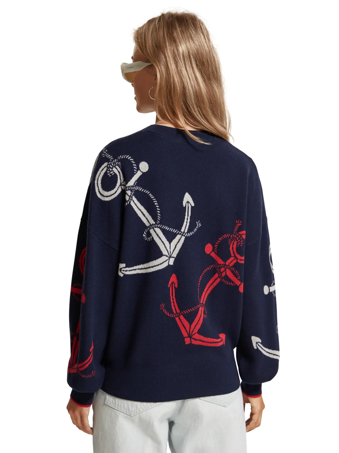 Anchor Jacquard Pullover