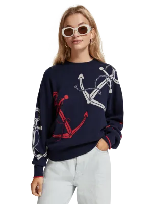 Anchor Jacquard Pullover