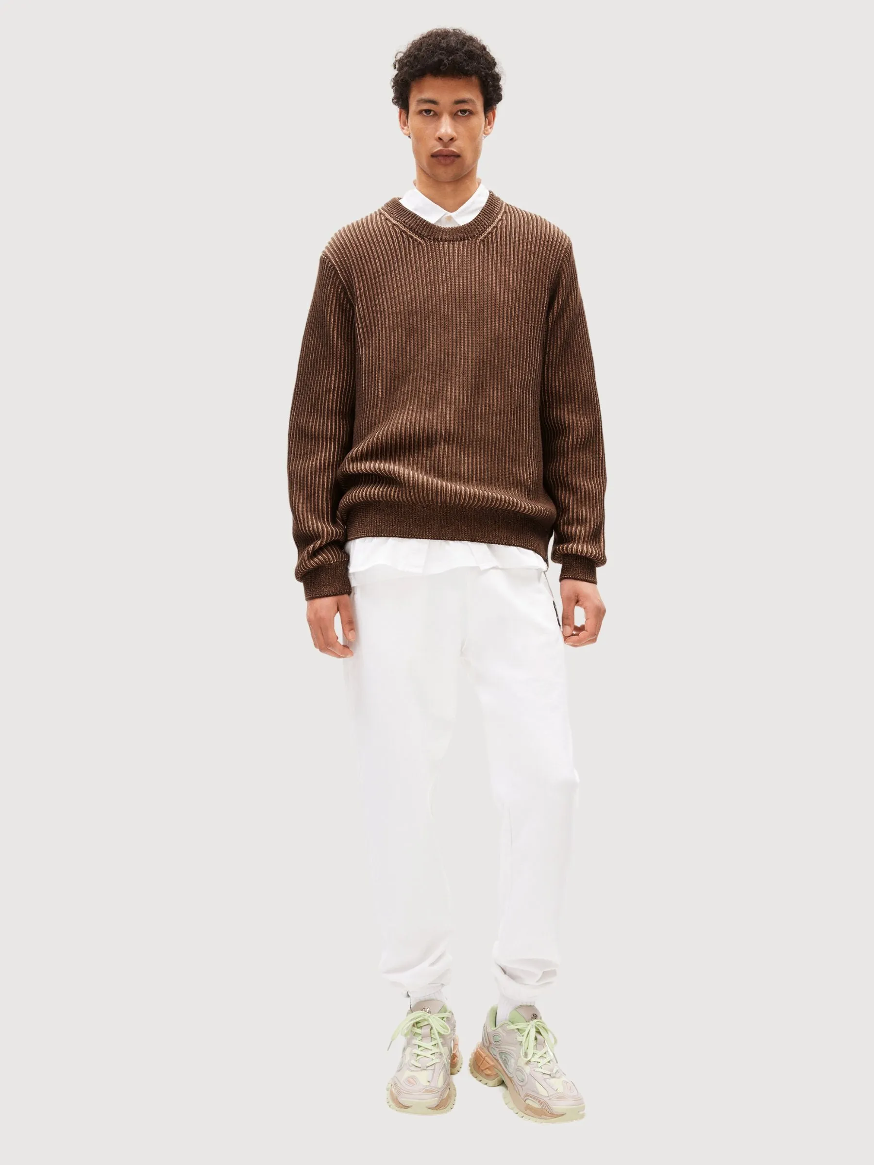 Andraas Sweater Earth-cinnamon dust | Armedangels