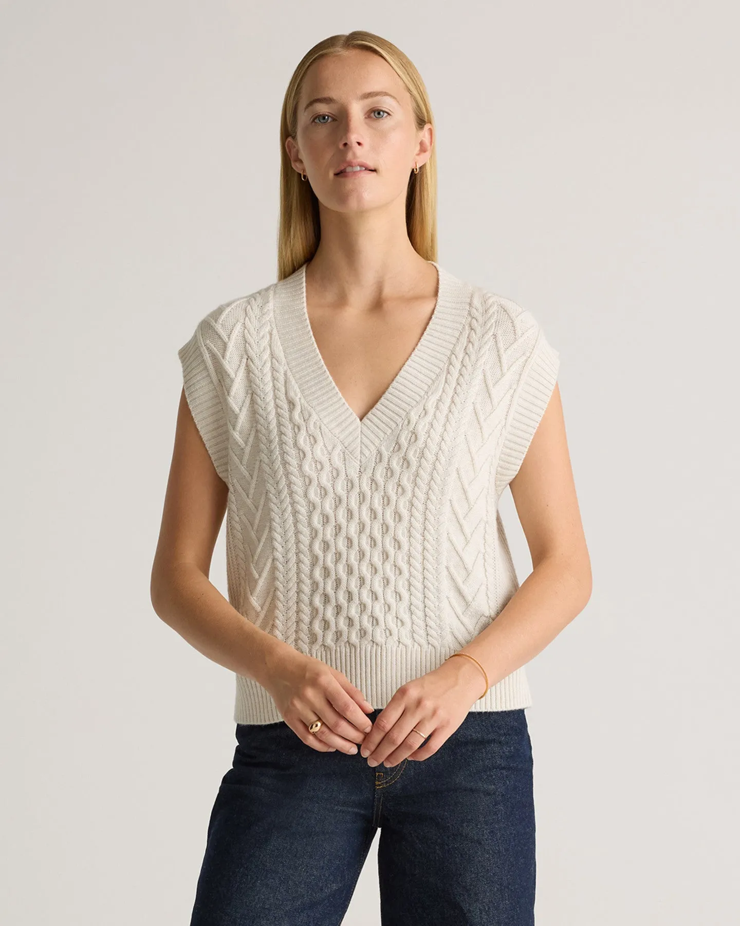 Australian Merino Wool Cable Sweater Vest