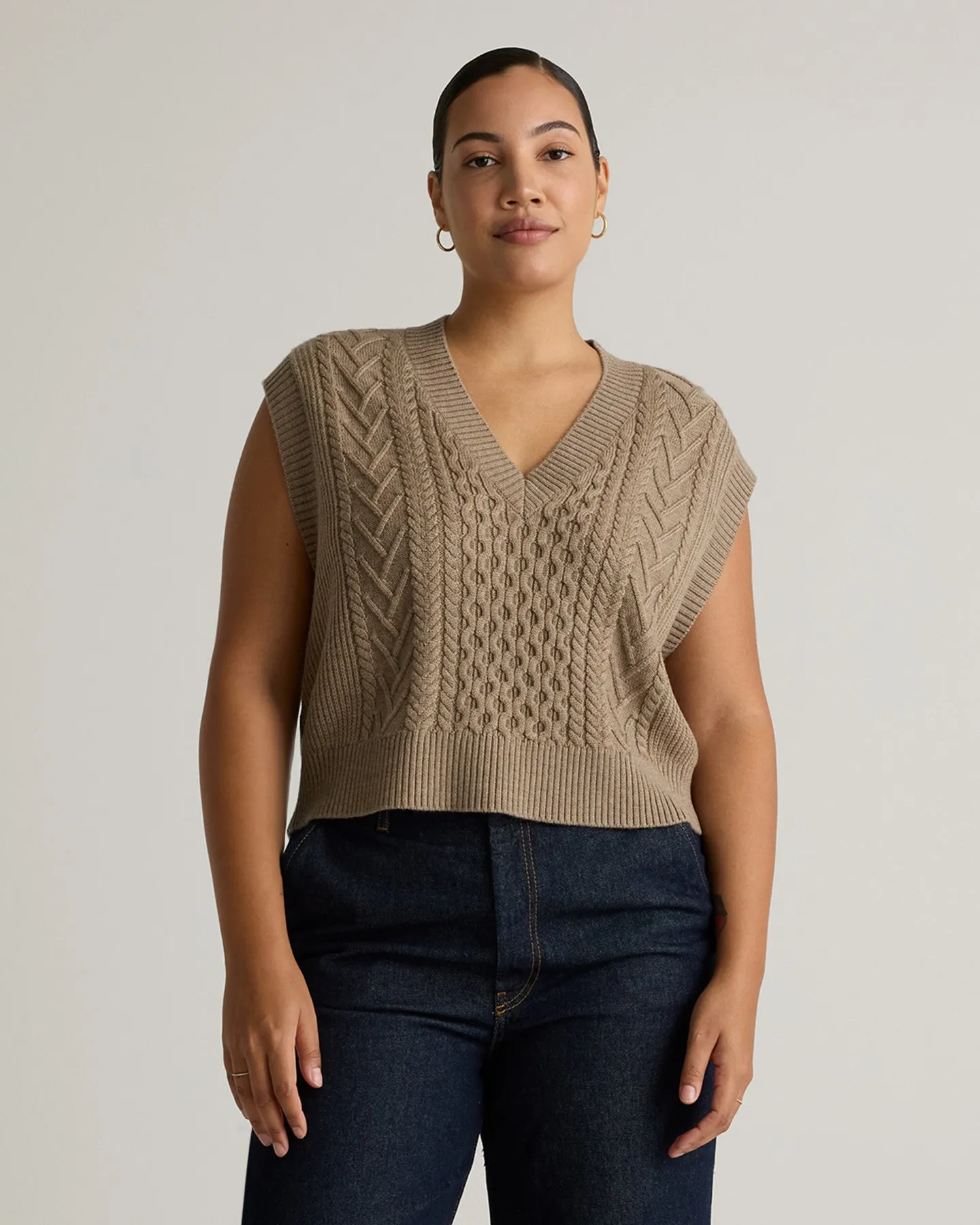 Australian Merino Wool Cable Sweater Vest