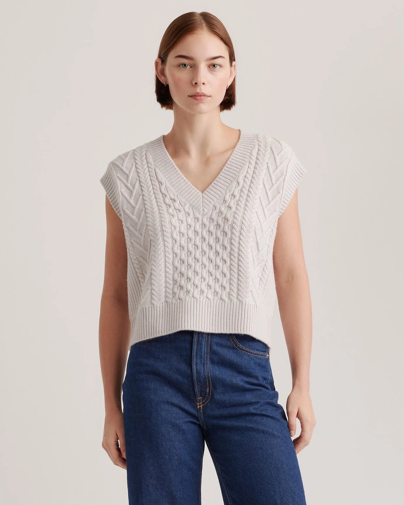 Australian Merino Wool Cable Sweater Vest