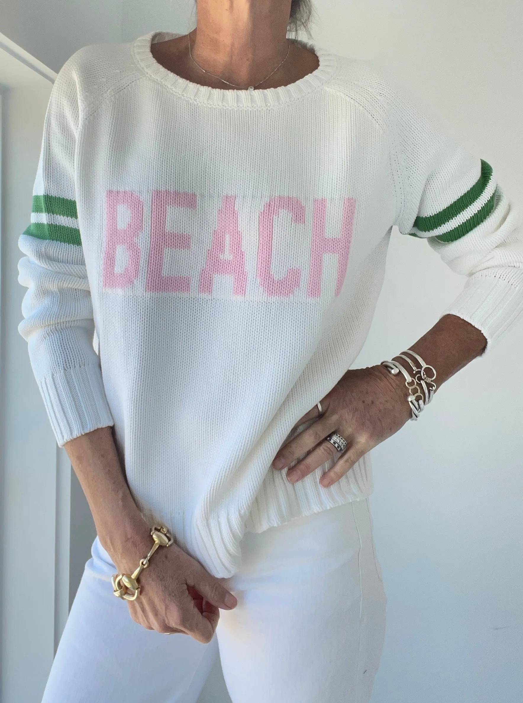 BEACH Chunky Campus Sweater