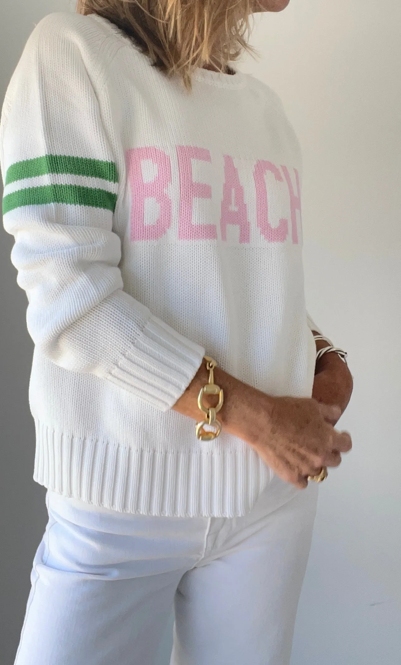 BEACH Chunky Campus Sweater