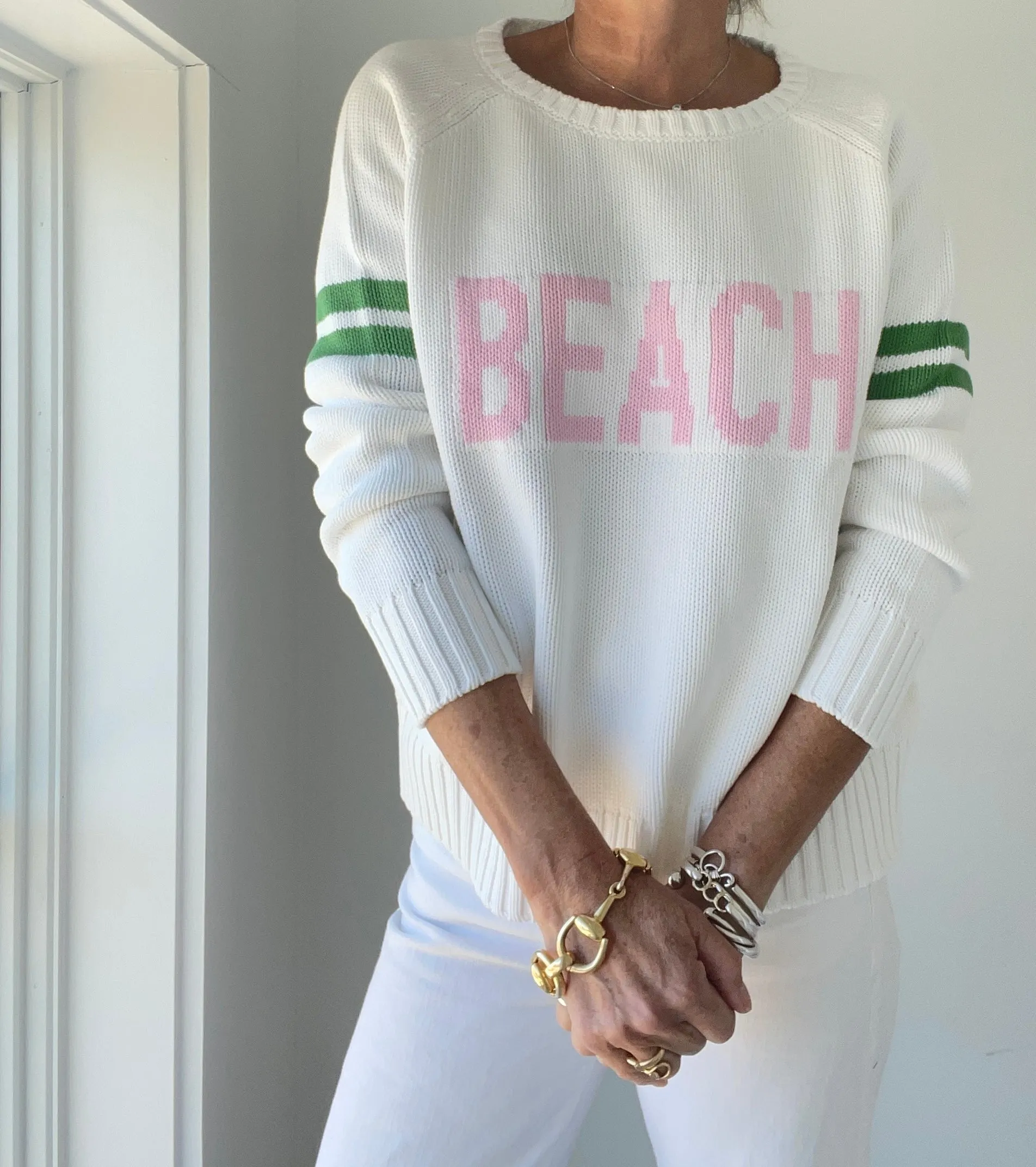 BEACH Chunky Campus Sweater
