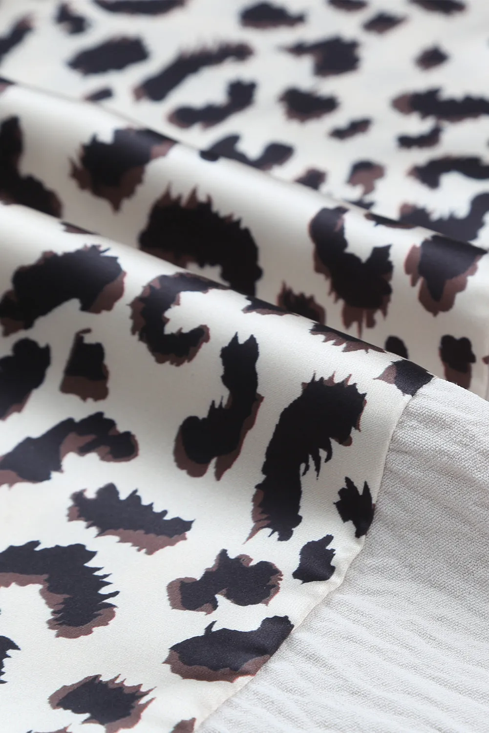 Bi-Color Leopard Print Shirt