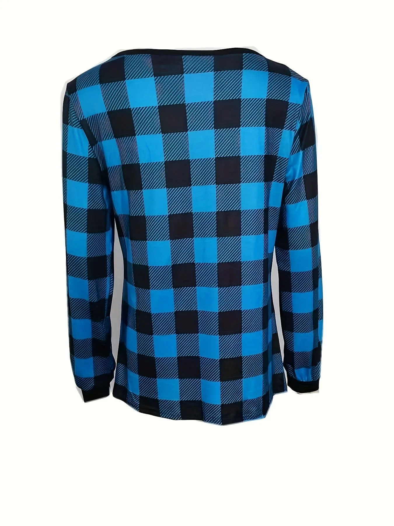 Black and Blue Plaid Shirt