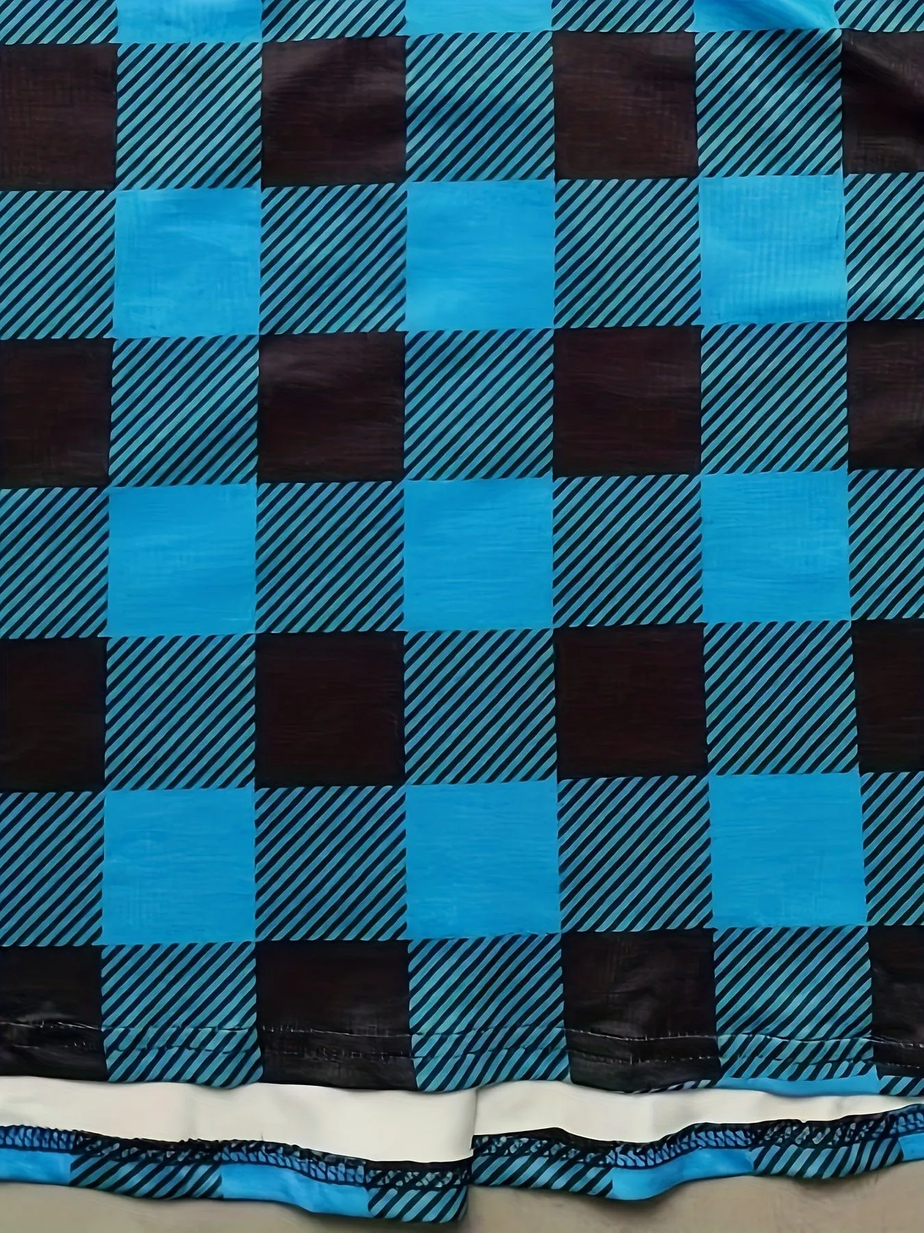 Black and Blue Plaid Shirt