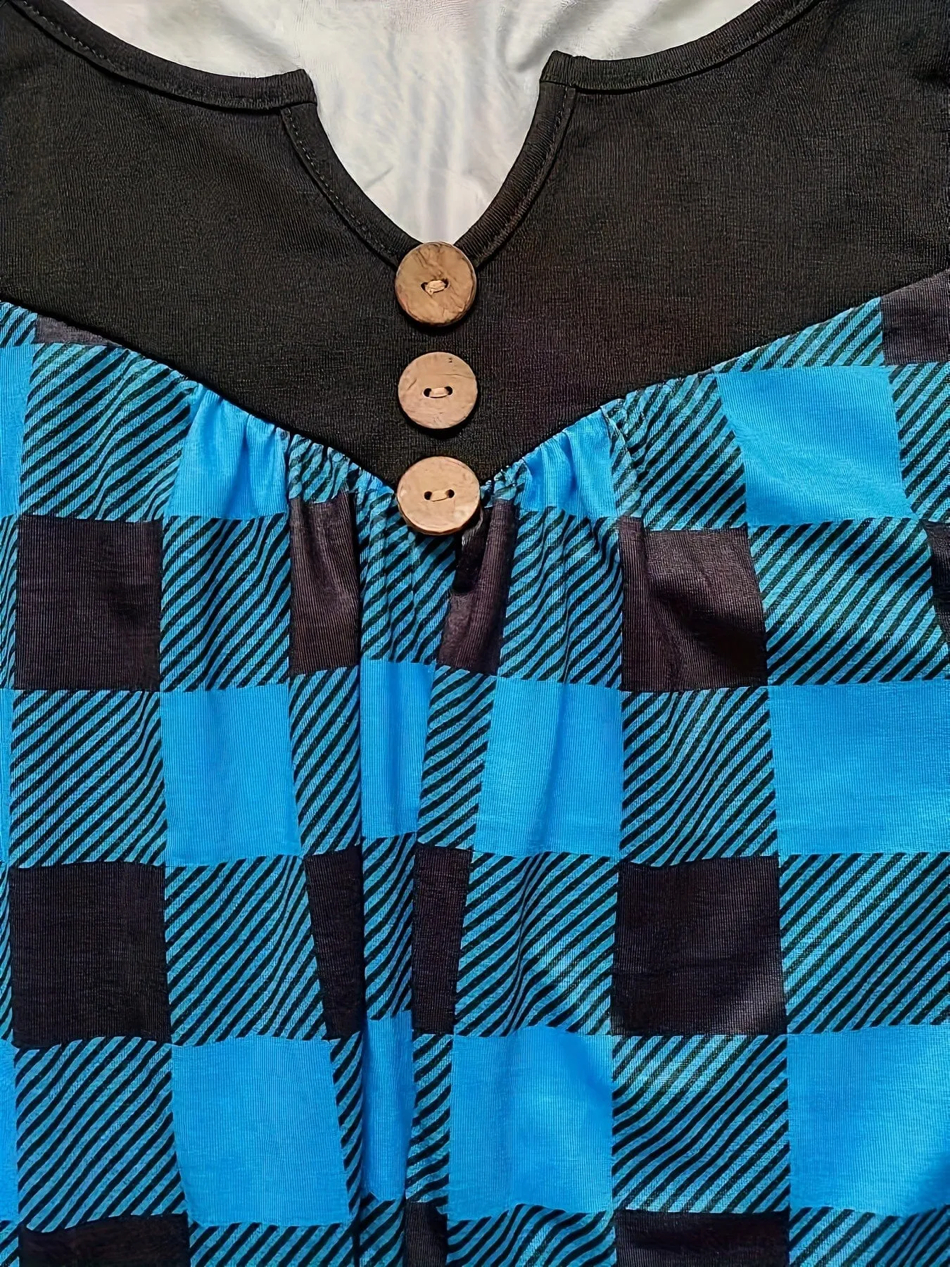 Black and Blue Plaid Shirt
