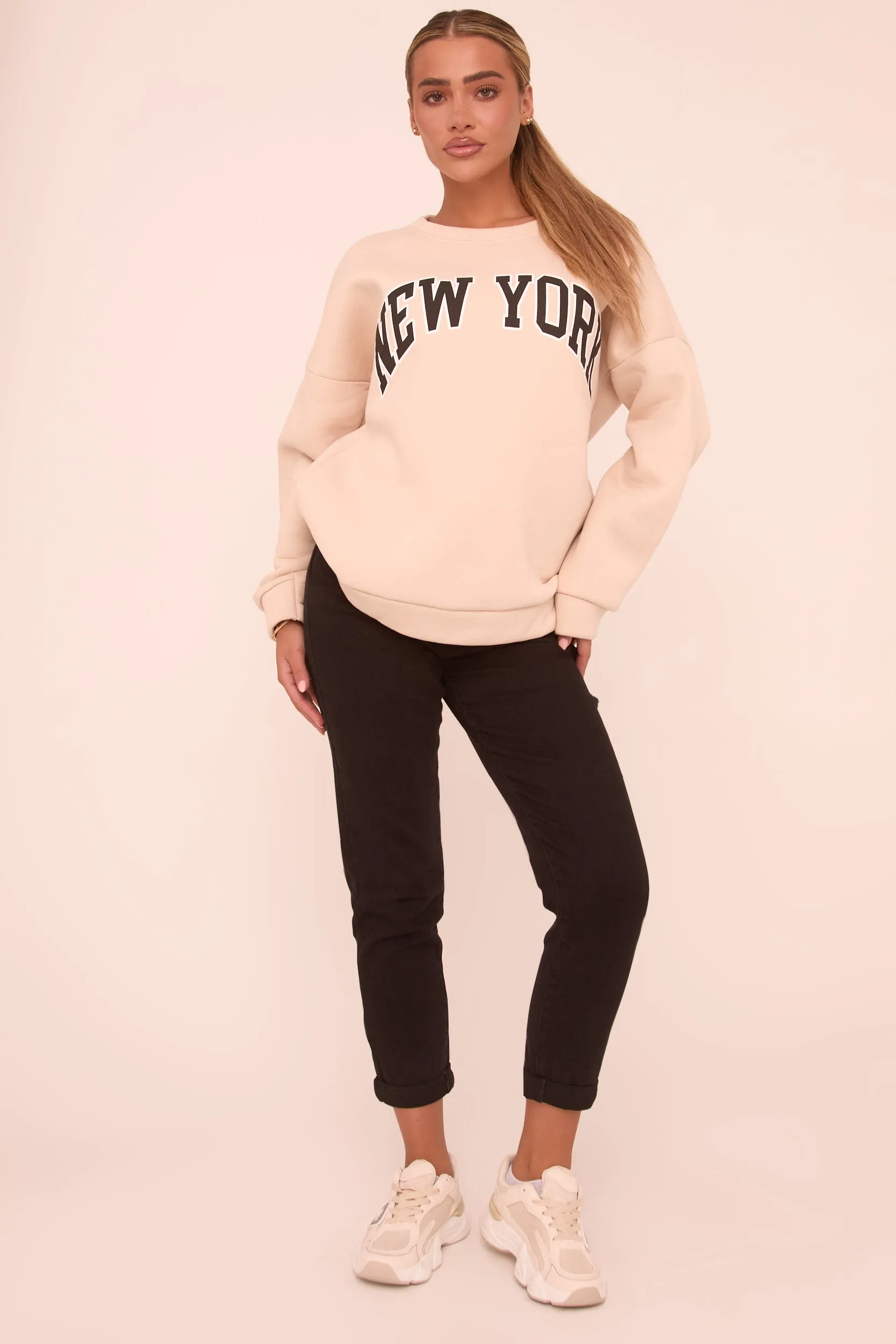 Black High Waist Turn Up Hem Mom Jeans - Corra