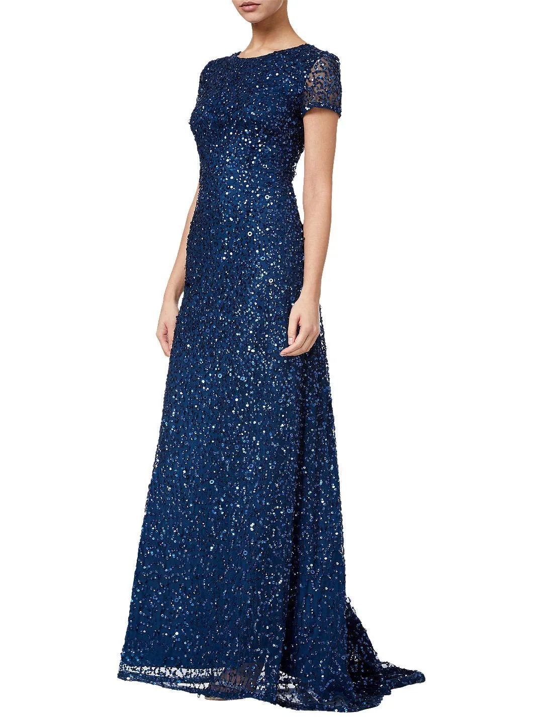 Blush Women's Short-Sleeve All Over Sequin Gown - Adrianna Papell