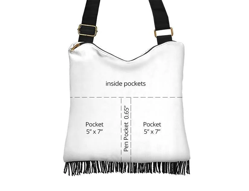 Boho Bag (Canvas) - 70s Psychedelic Retro Style #110 Retro | Hobo Slouchy Bag Crossbody, Shoulder Bags for Women Hobo, Boho Hobo Bag