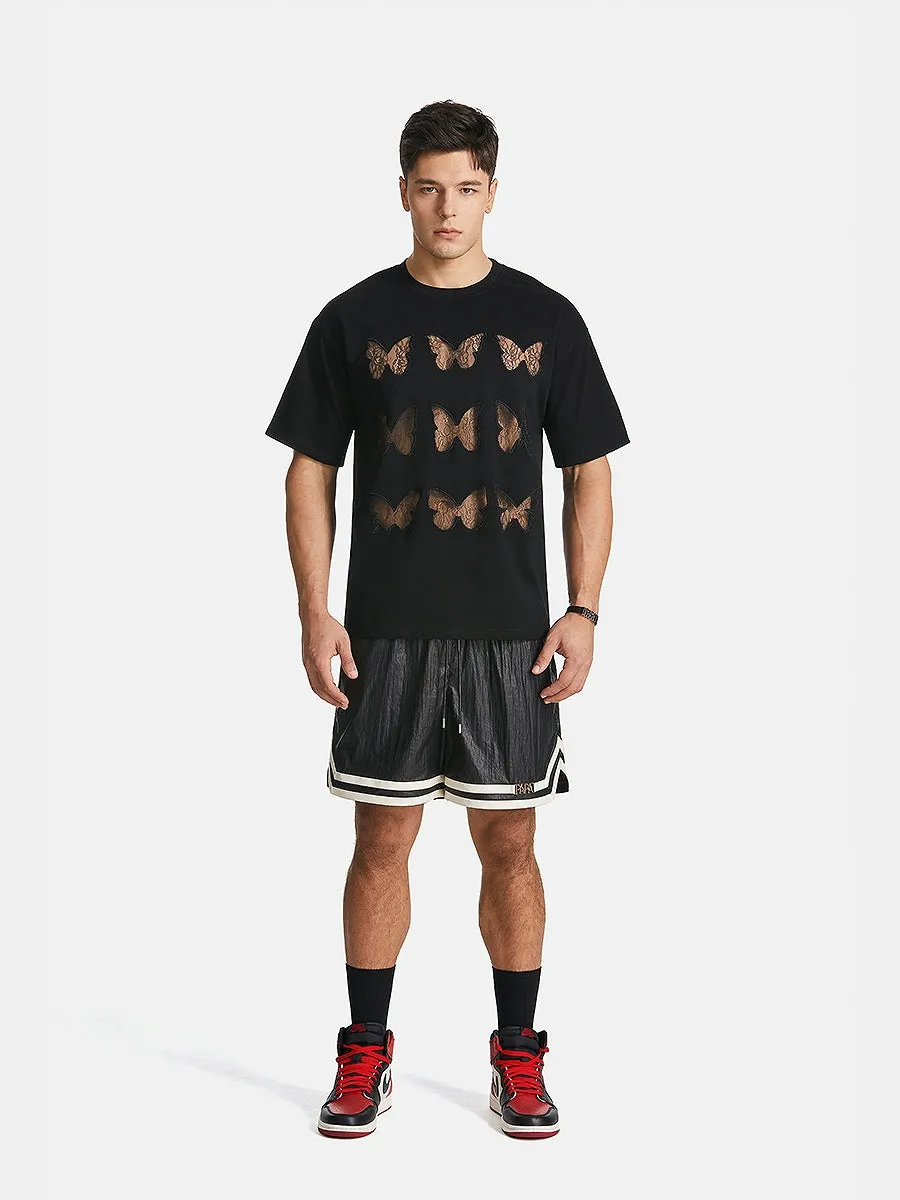 Butterfly Motif Oversized Tee