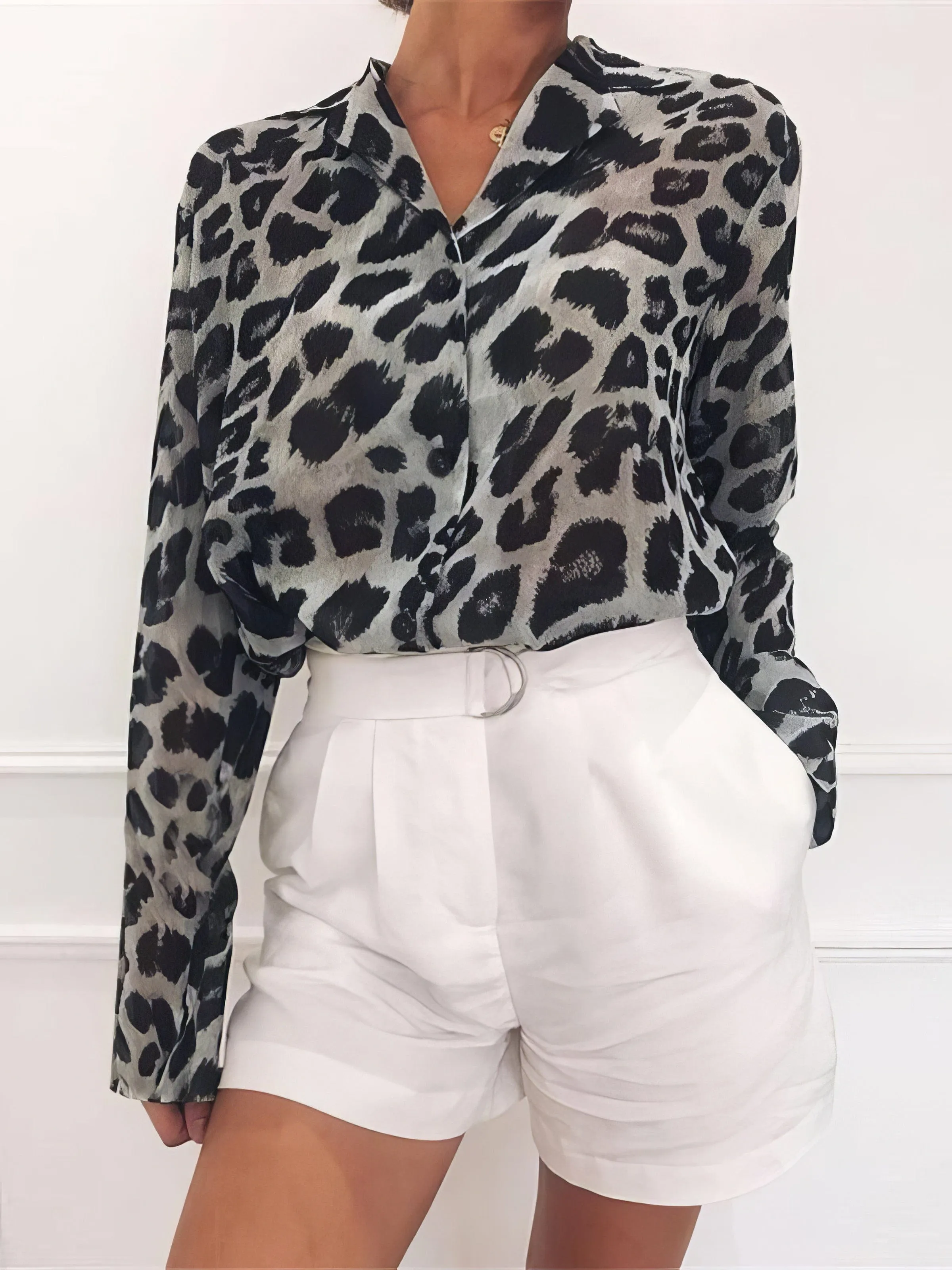 Casual Leopard Shirt