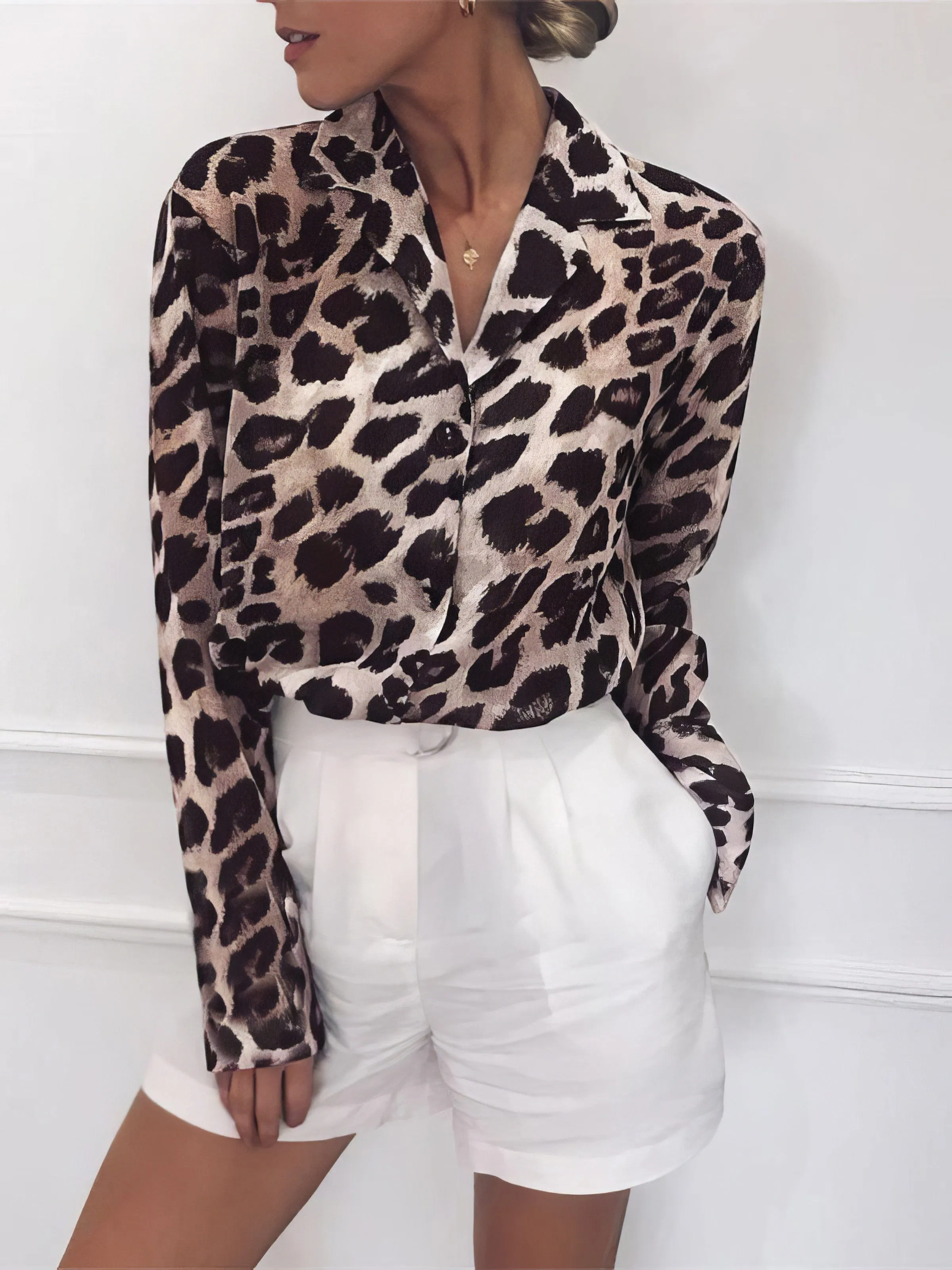 Casual Leopard Shirt