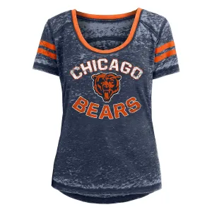 Chicago Bears Women's Burnout Scoop Neck T-Shirt