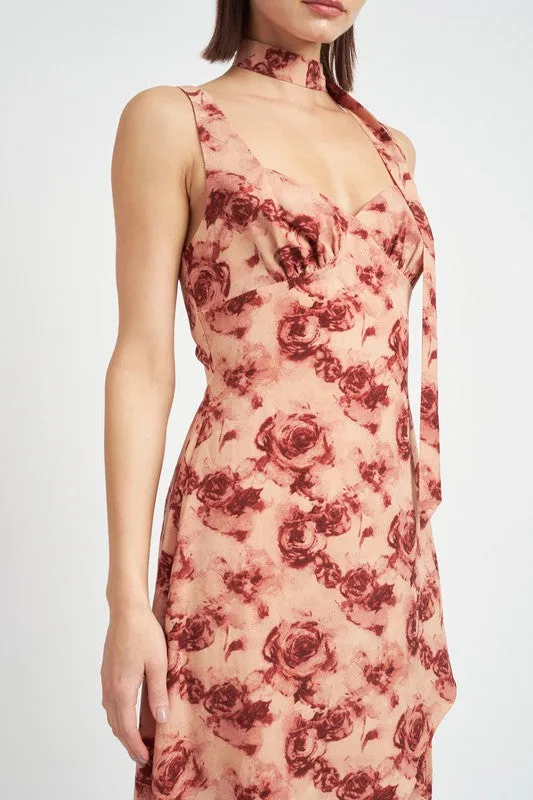EMORY PARK Floral Asymmetrical High-Low Cocktail Dress