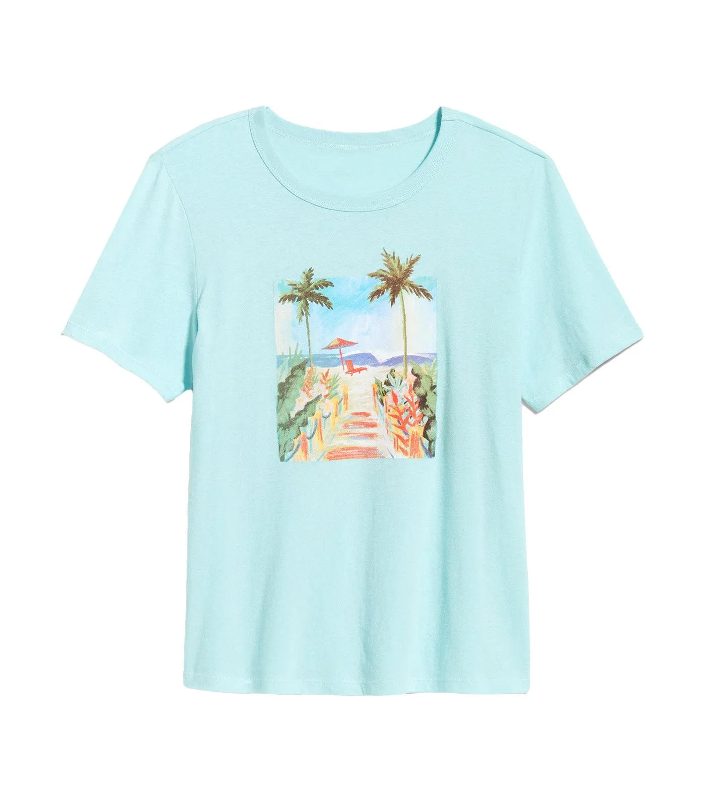 EveryWear Graphic T-Shirt Ceramic Blue