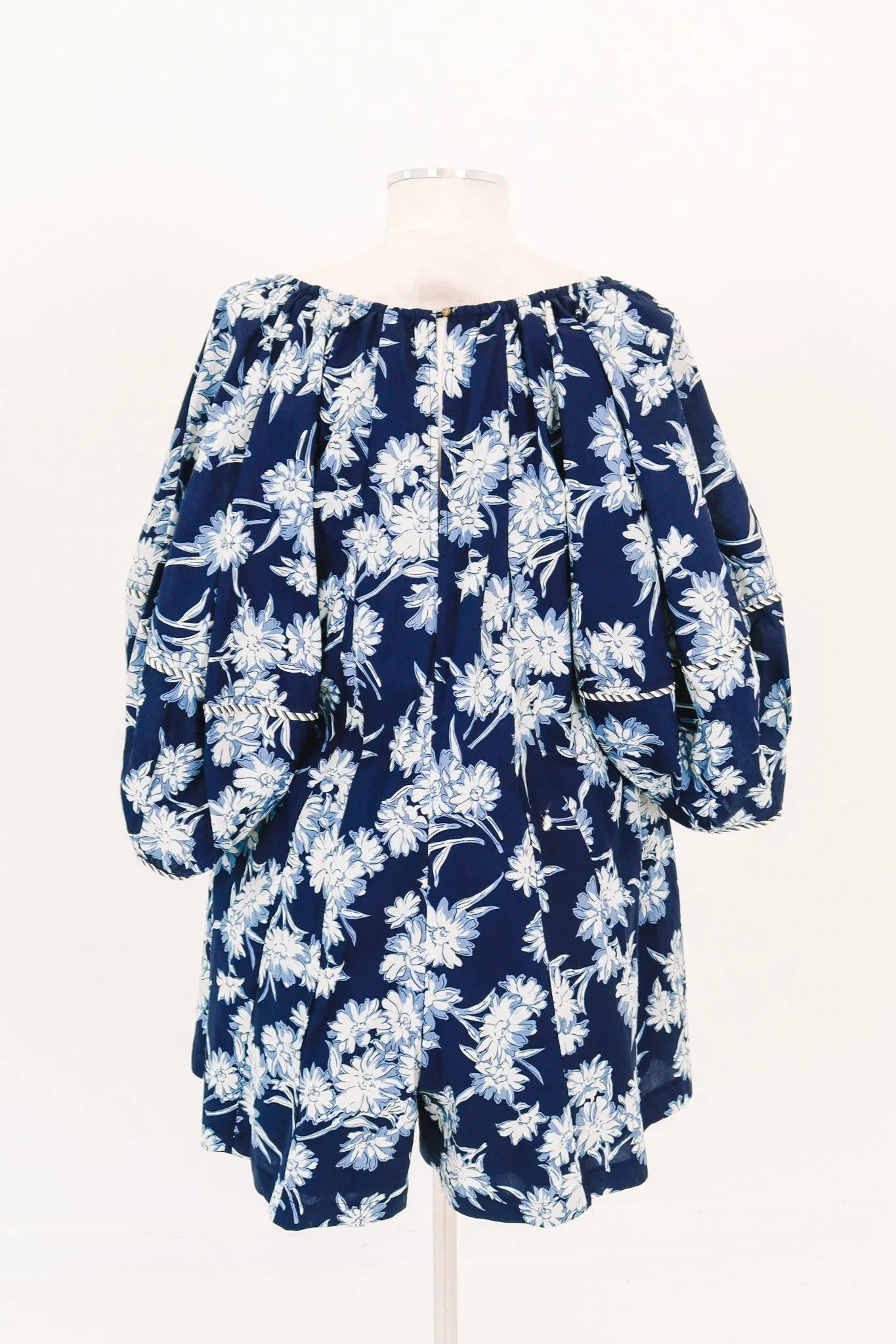 Falling Fast Romper - Navy