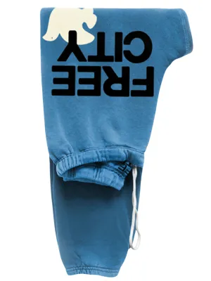 Free City LARGE SWEATPANT blue sound