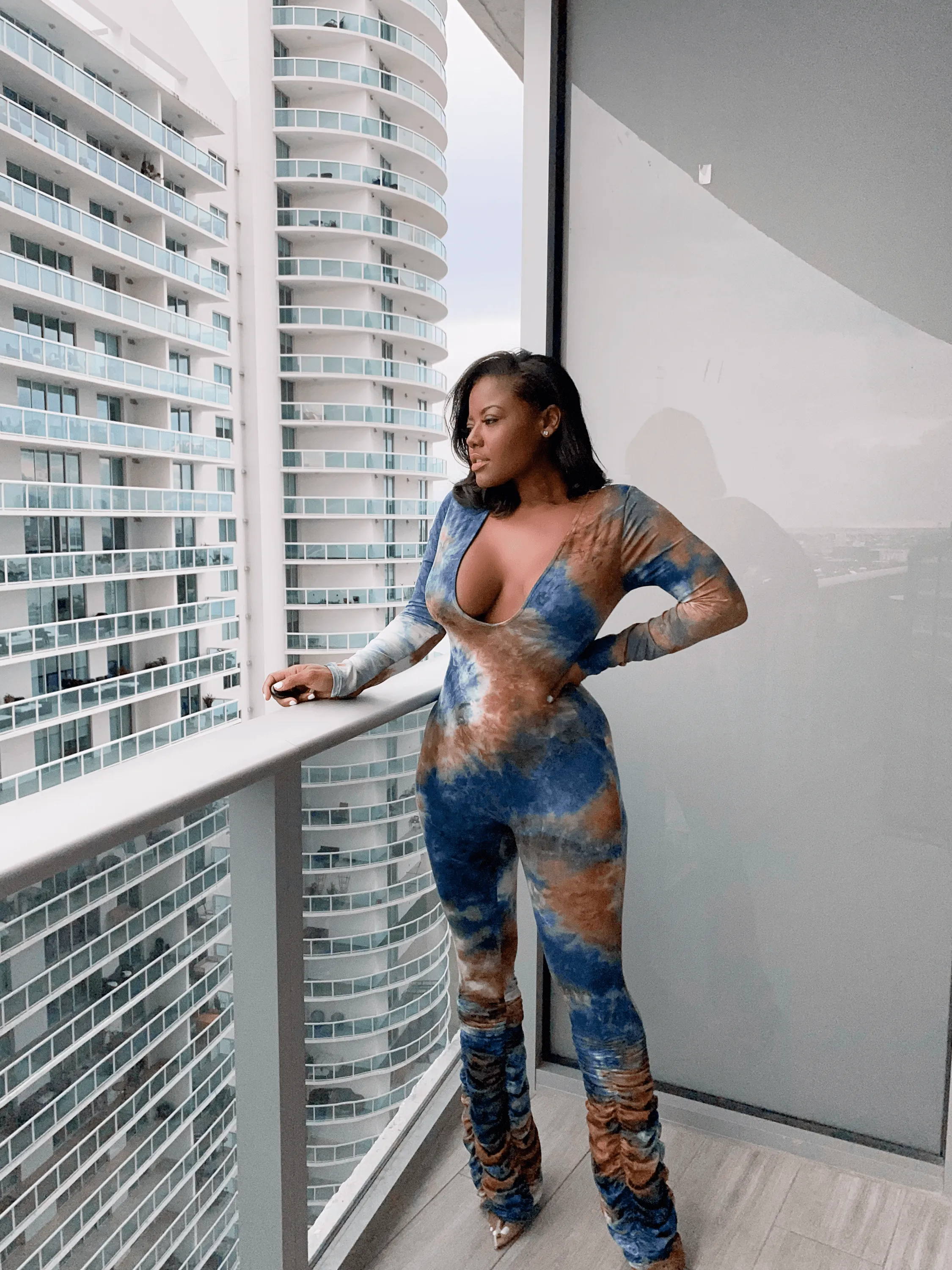 Half Moon Tie Dye Romper