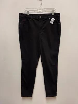 Jeans Skinny By Terra & Sky In Black Denim, Size: 16