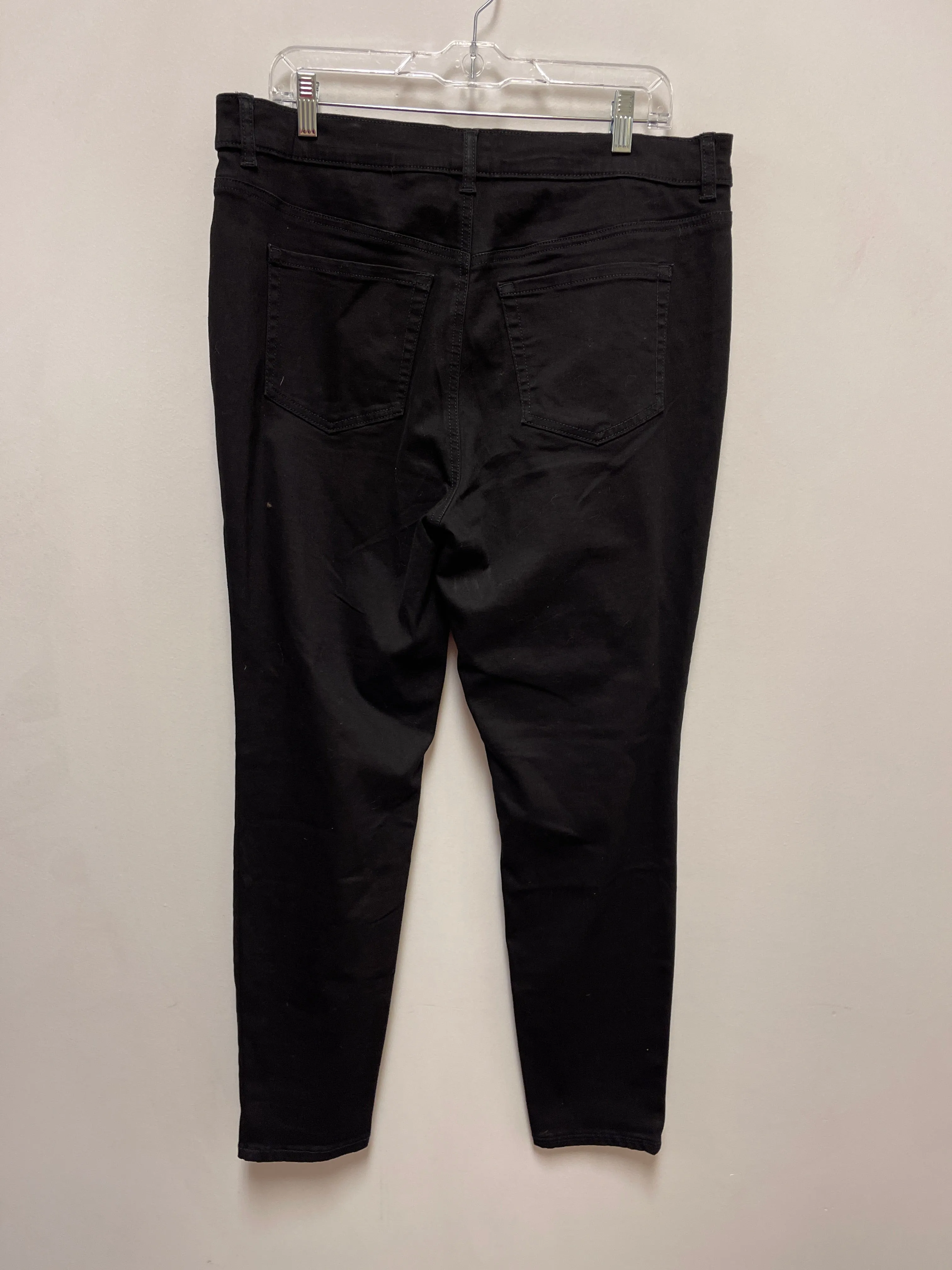 Jeans Skinny By Terra & Sky In Black Denim, Size: 16