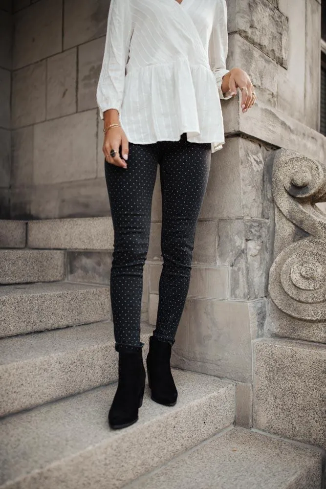 Kancan Polka Dot Denim