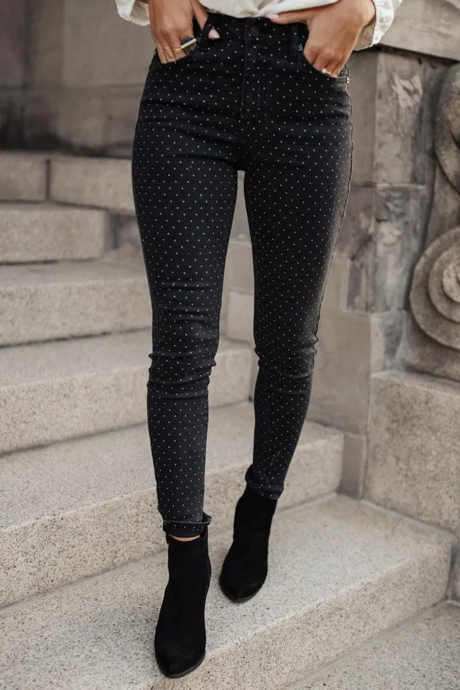 Kancan Polka Dot Denim