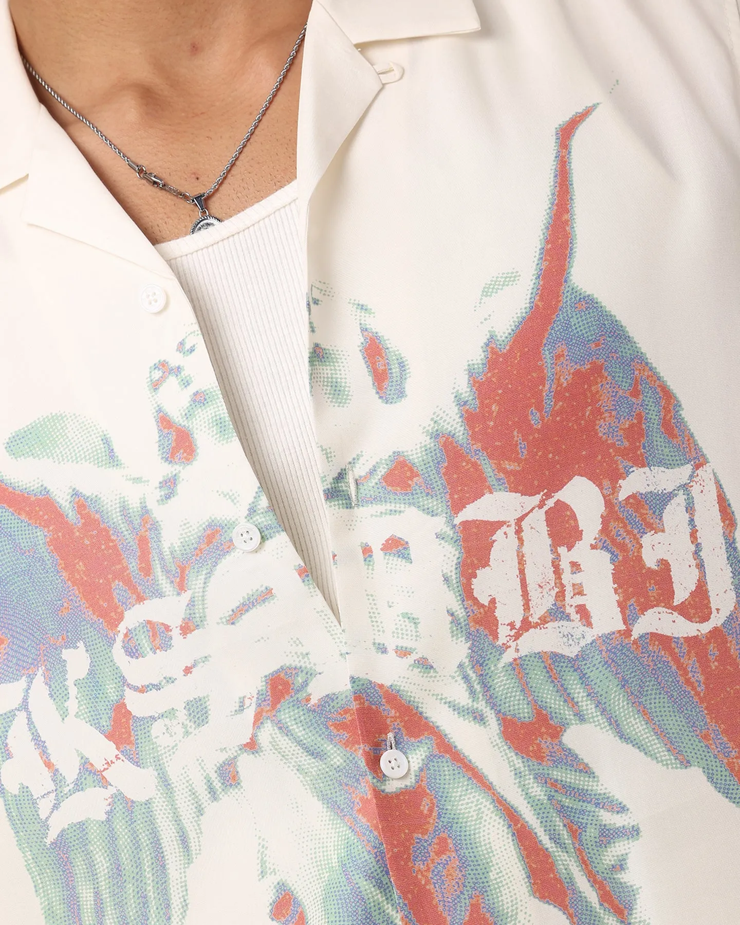 Ksubi Angelik Resort Button Up Shirt White
