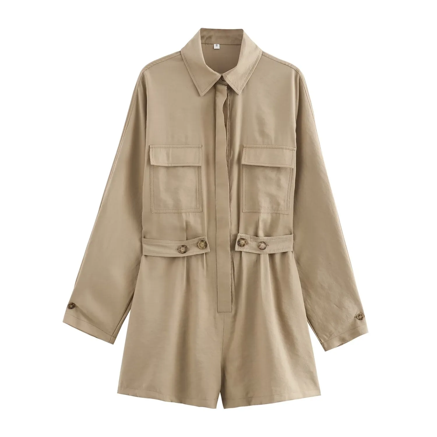 Long Sleeve Loose Fitted Romper