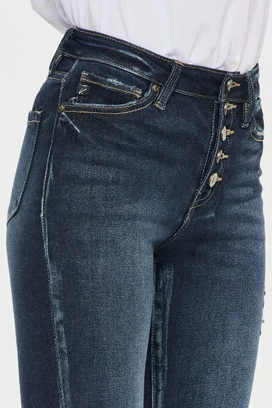 Love Train High Rise Cuffed Ankle Skinny Jeans