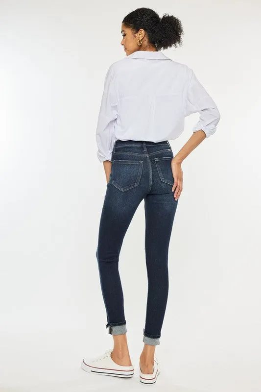 Love Train High Rise Cuffed Ankle Skinny Jeans