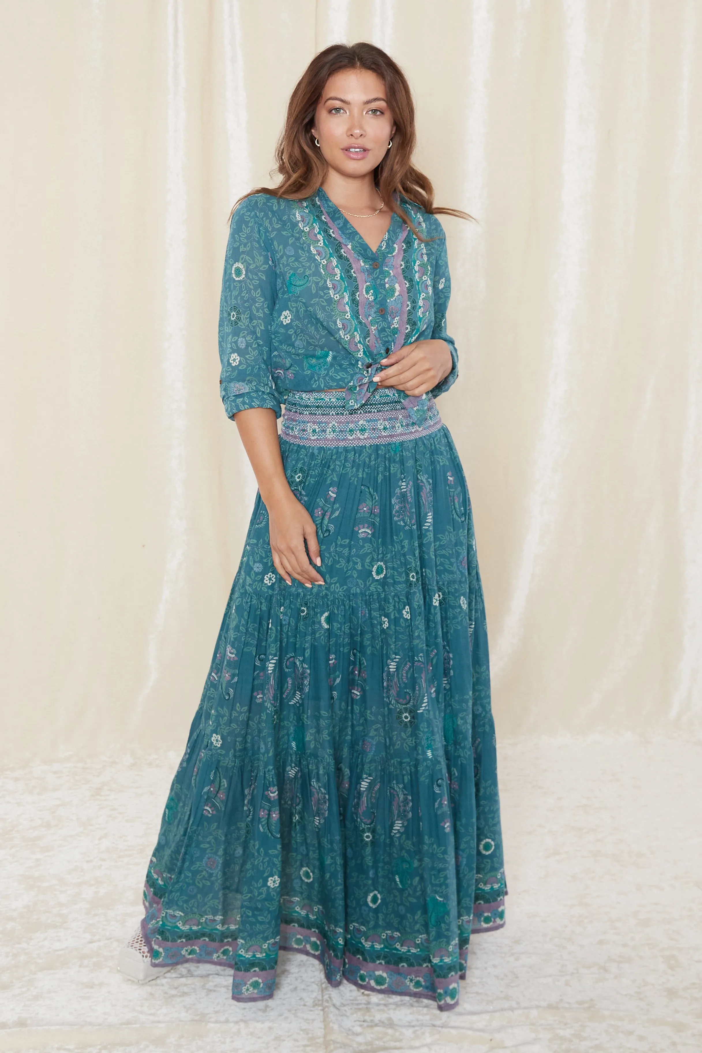 Manisha Blouse - Capri Blue