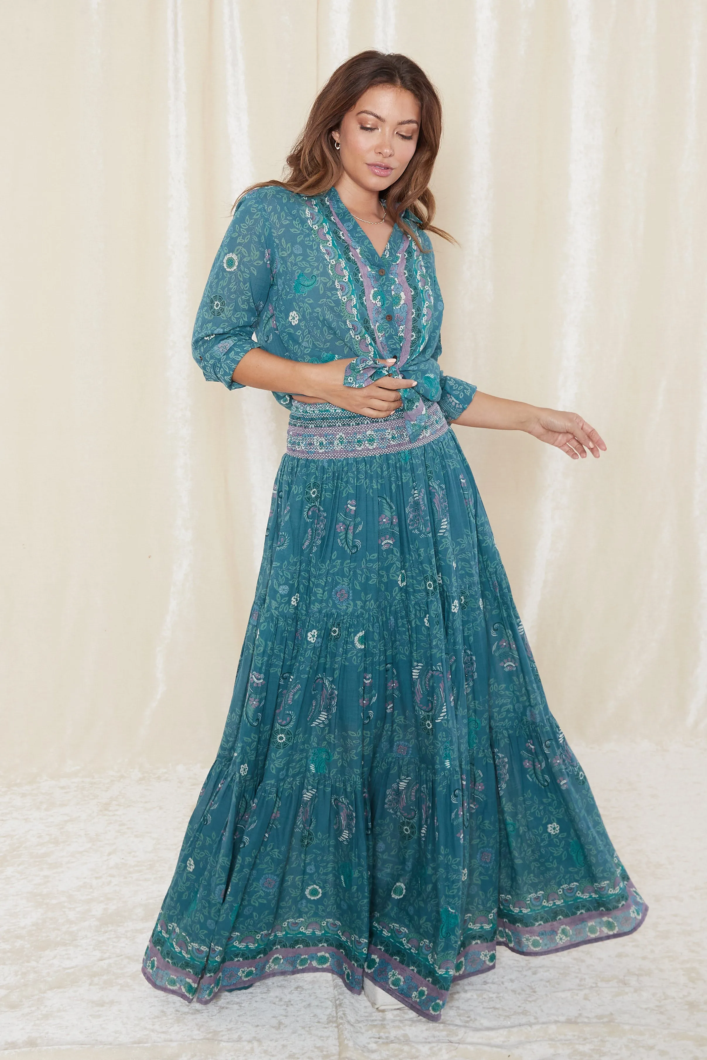 Manisha Blouse - Capri Blue