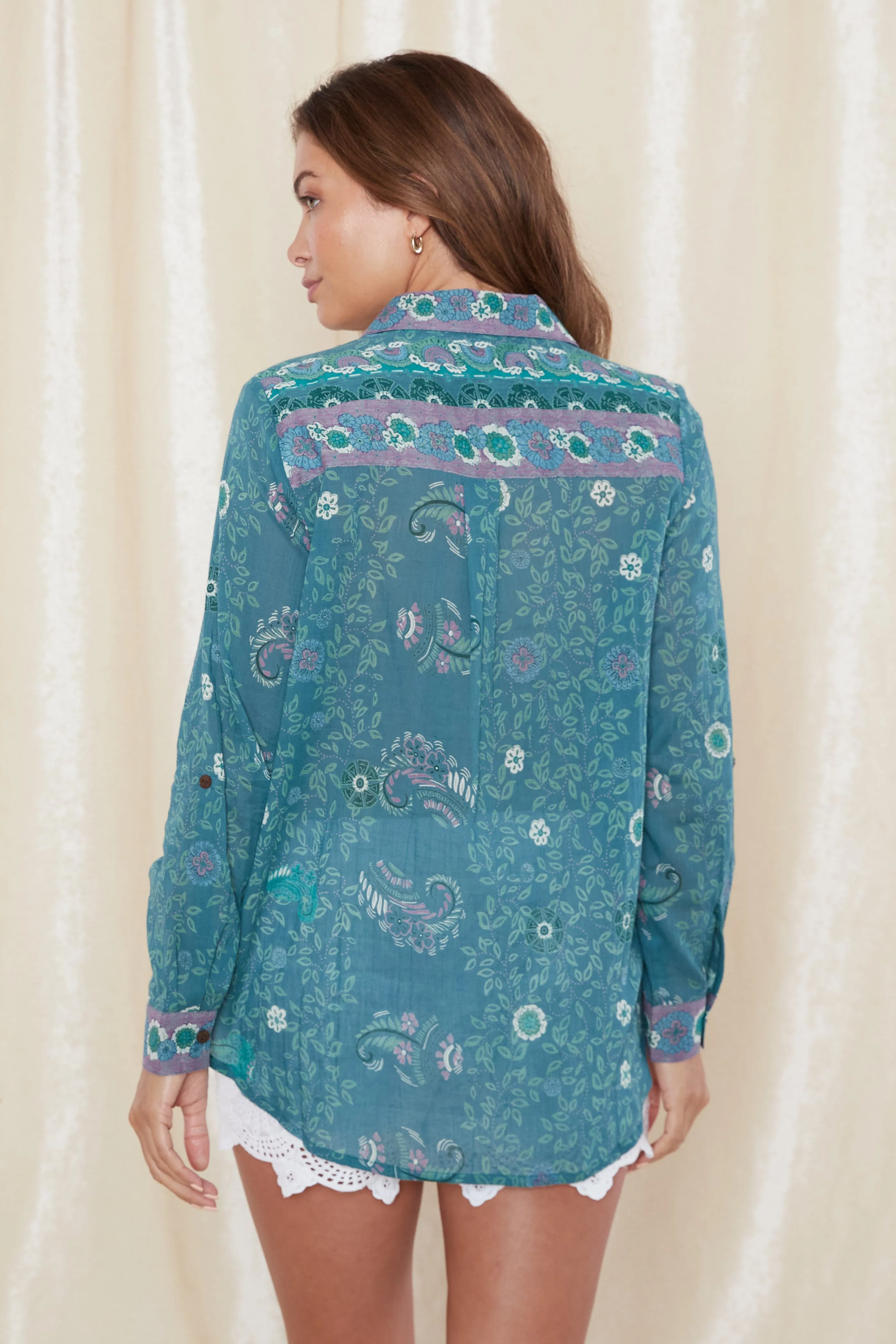 Manisha Blouse - Capri Blue