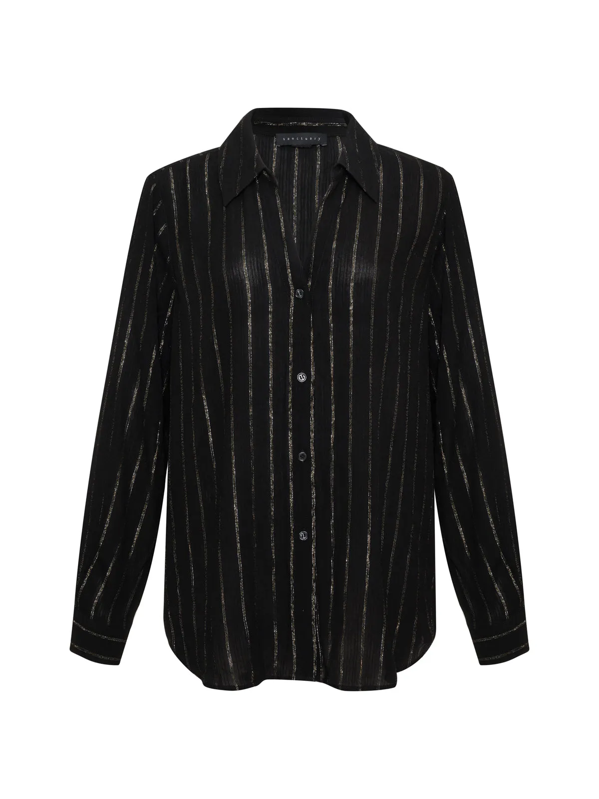 Metallic Shirt Black