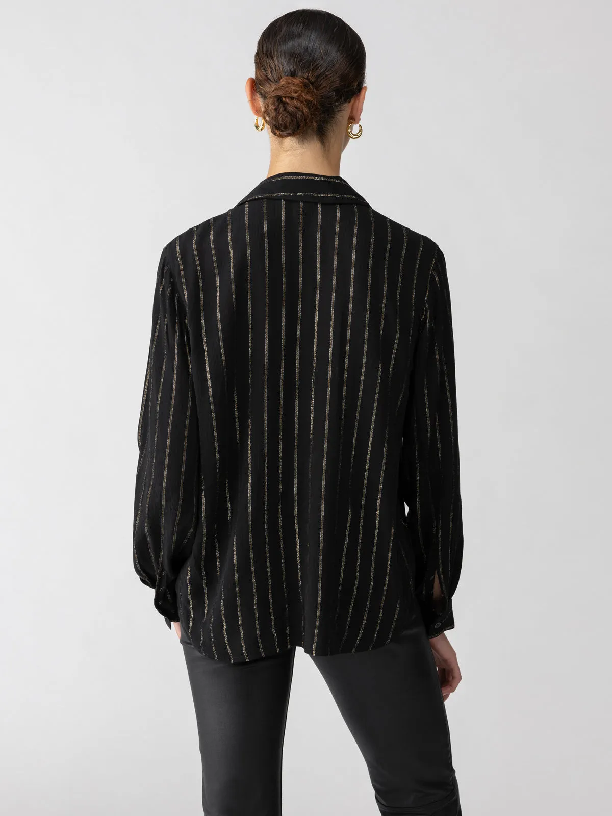 Metallic Shirt Black