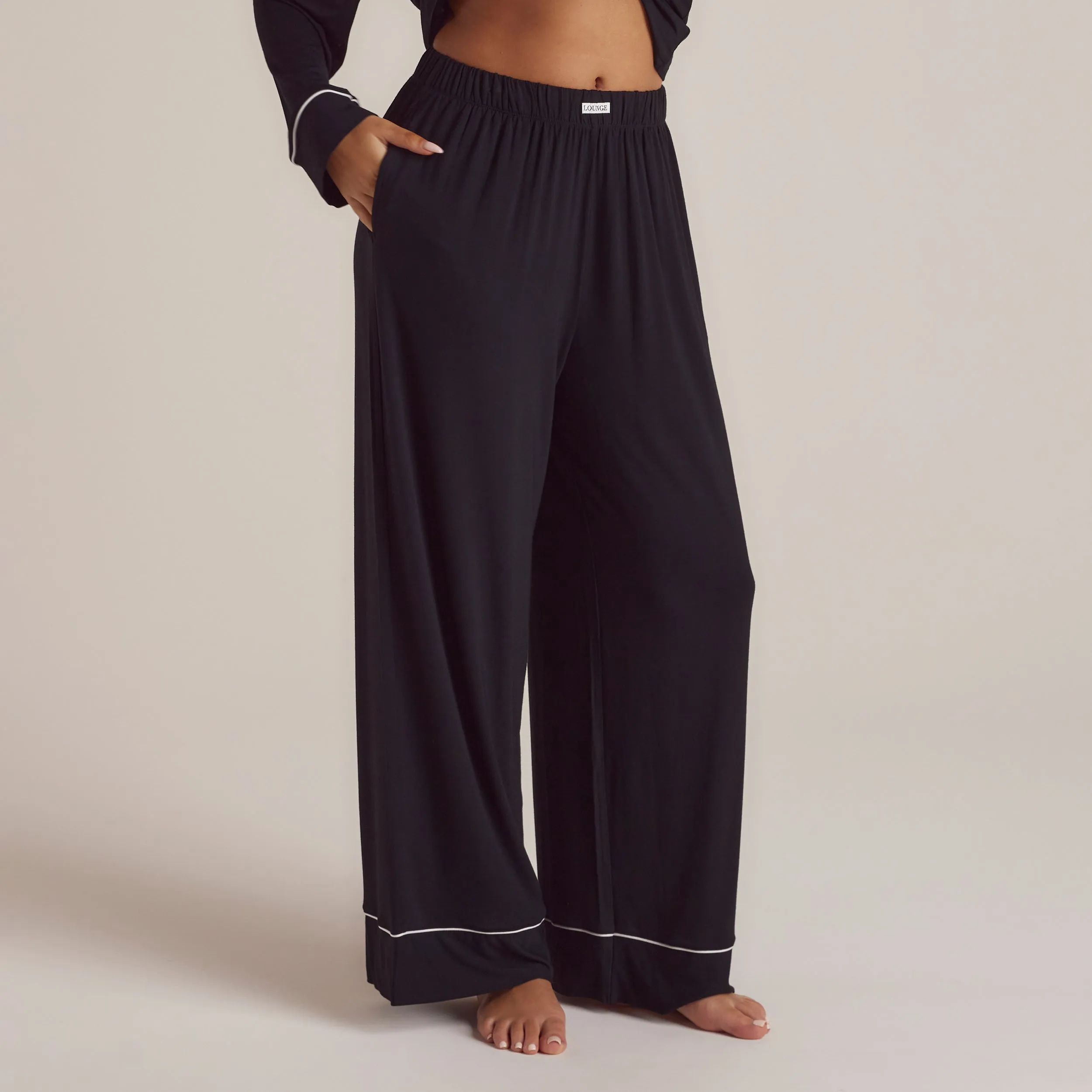 Modal Pajama Pants - Black