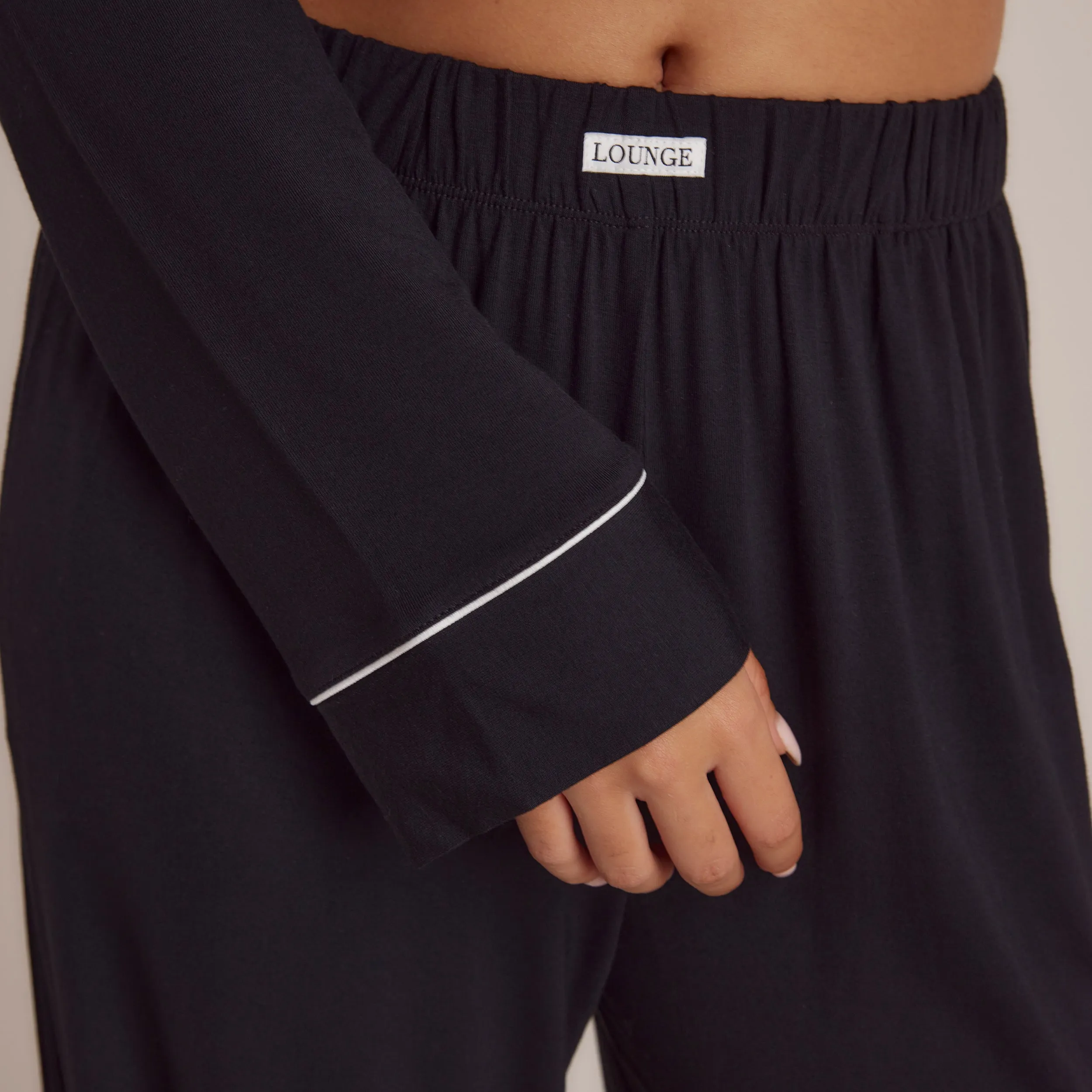 Modal Pajama Pants - Black