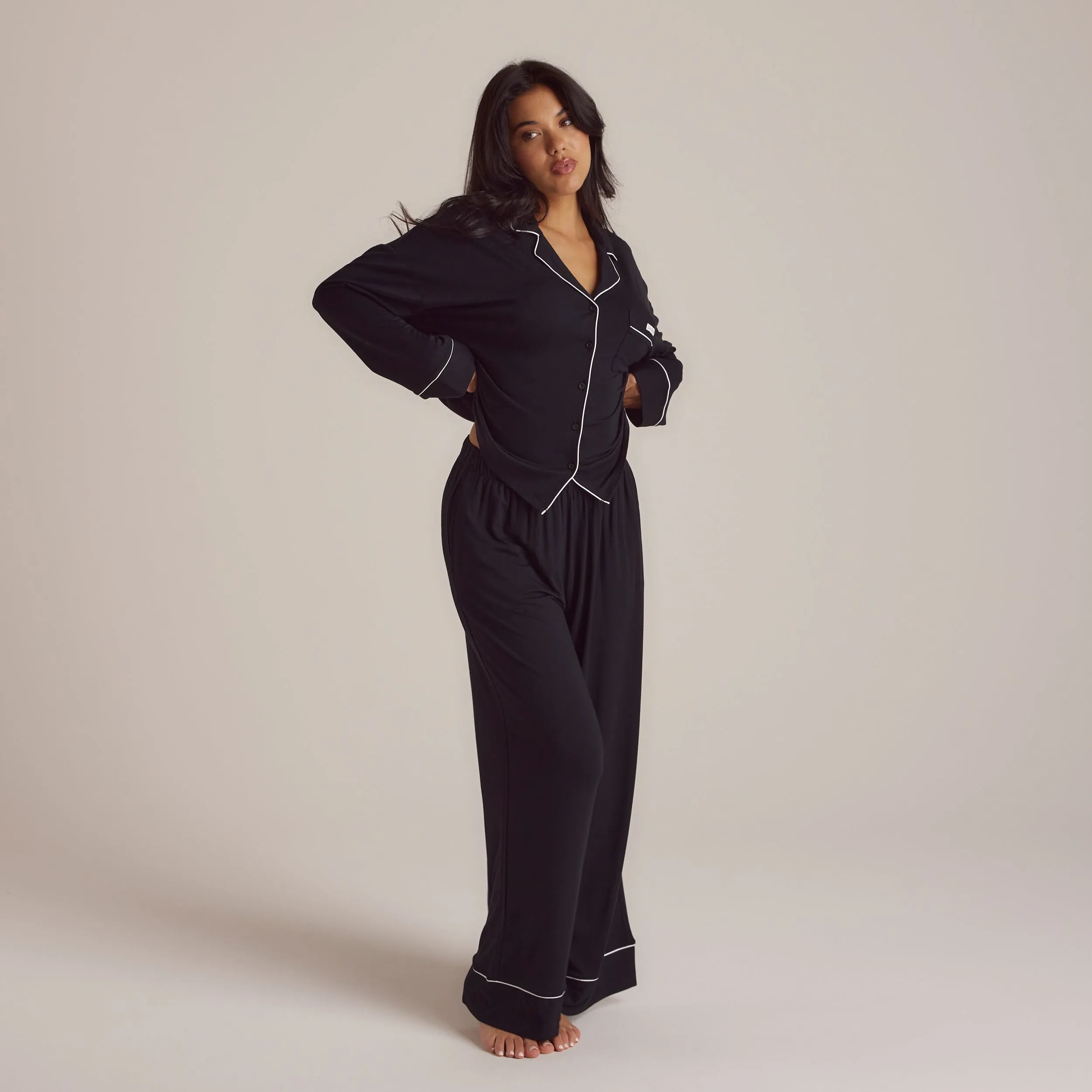 Modal Pajama Pants - Black