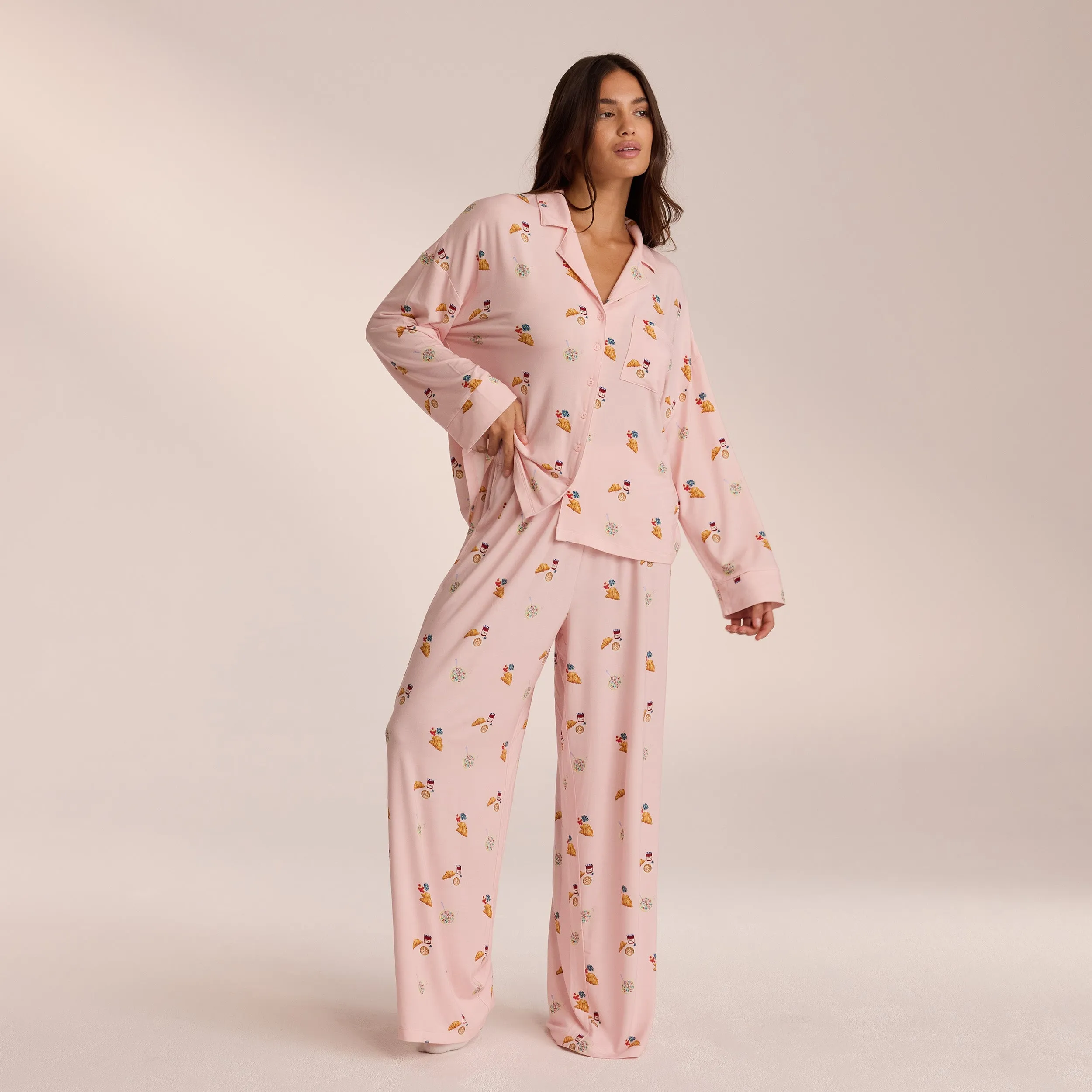 Modal Pajama Pants - Pink