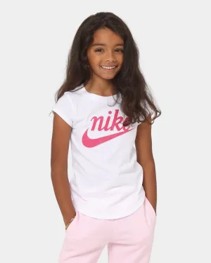 Nike Kids' Script Futura Short Sleeve T-Shirt White